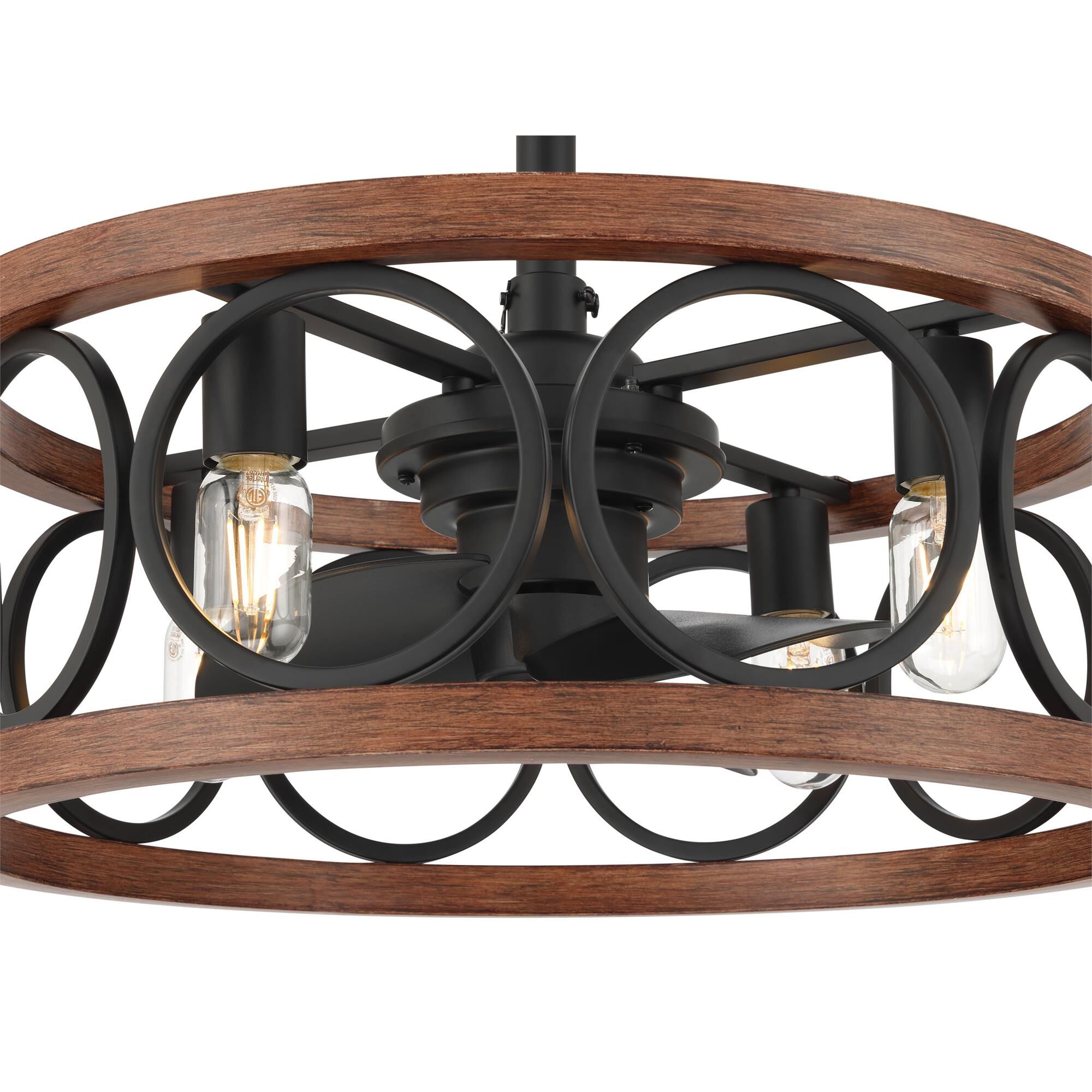 Haven 22 Inch Chandelier Ceiling Fan with Light Kit,