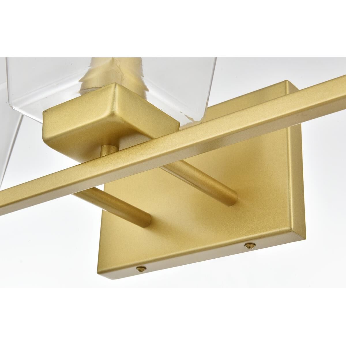 Shown in Brass  finish and Clear glass