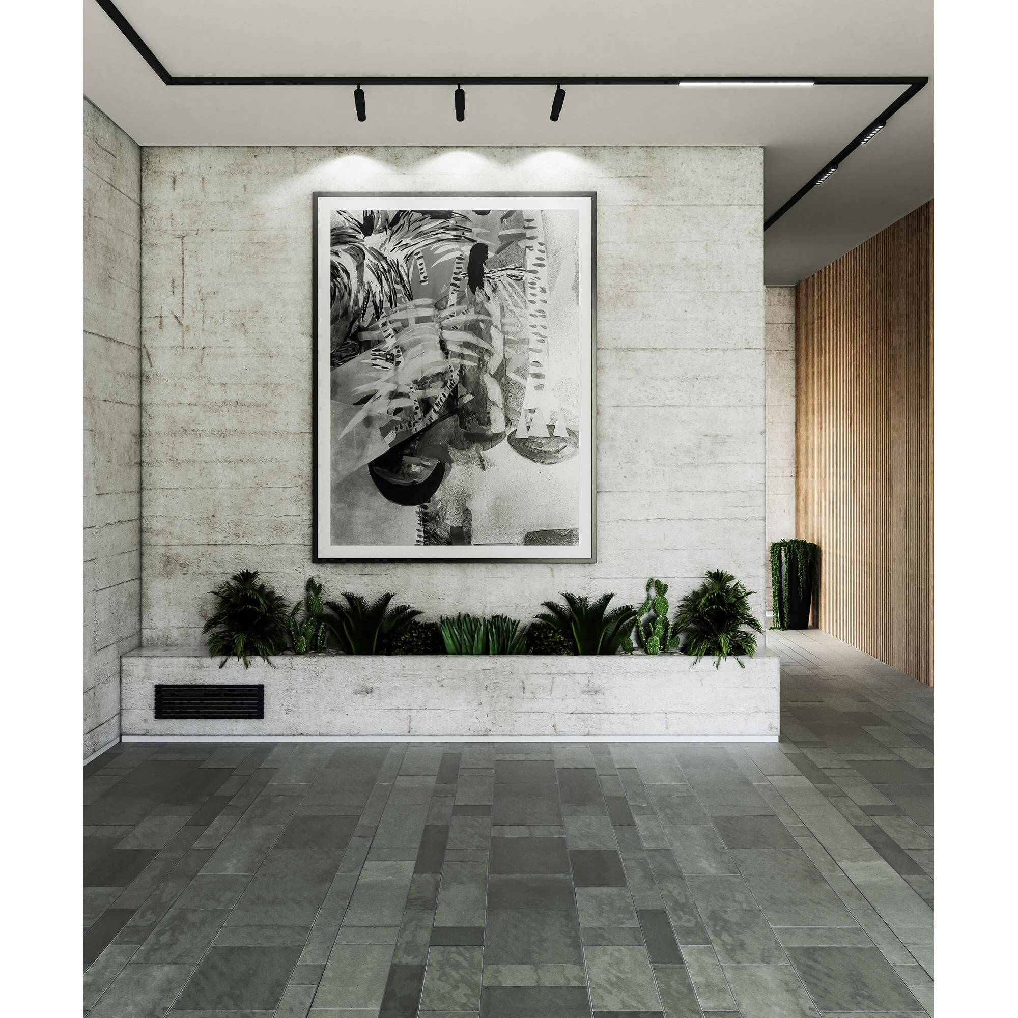 Shown in Black finish and Black Baffle shade