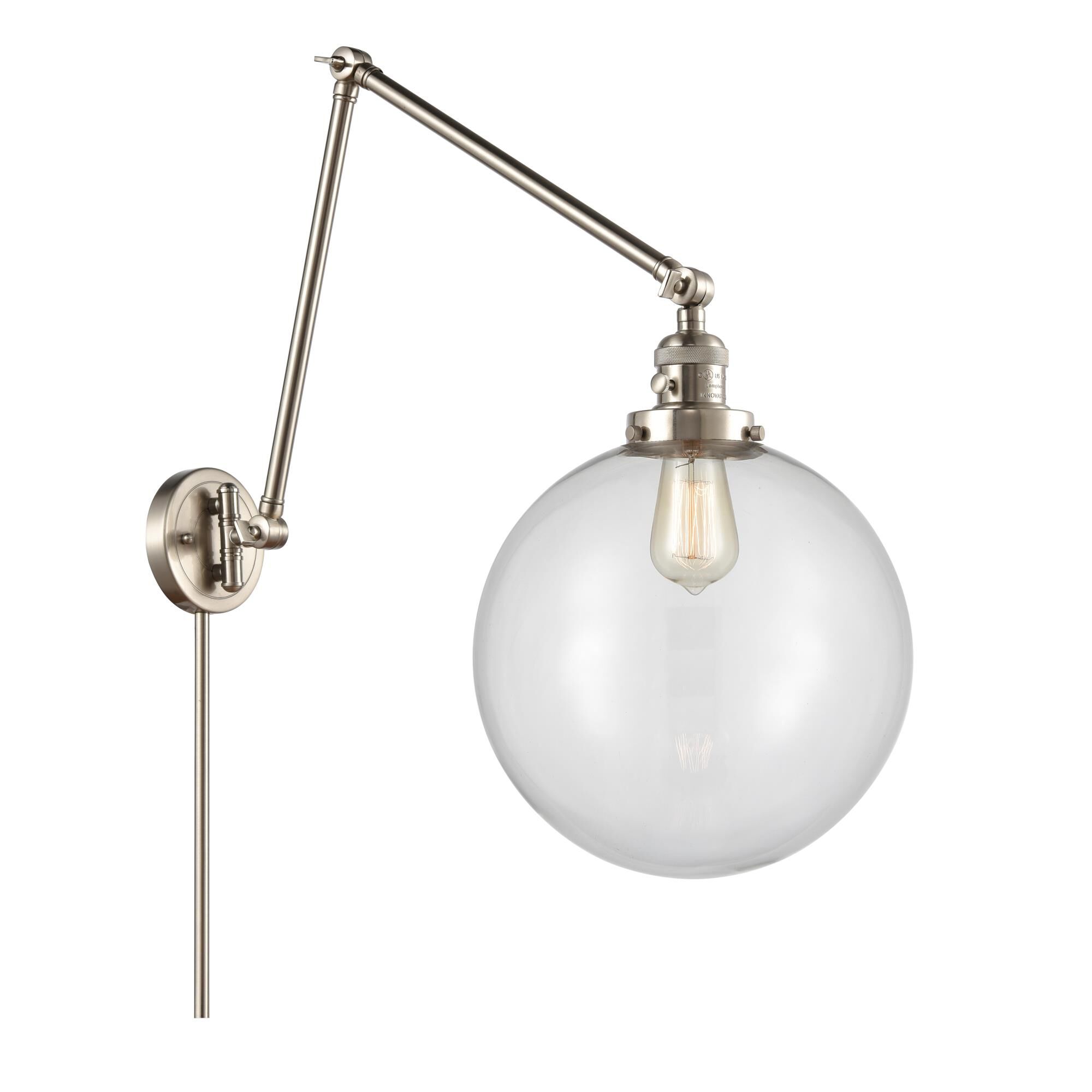 Bruno Marashlian Xx-Large Beacon Wall Swing Lamp by Innovations Lighting