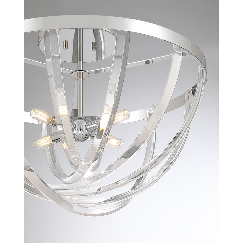 Jennings 24 Inch Semi Flush Mount by Savoy House