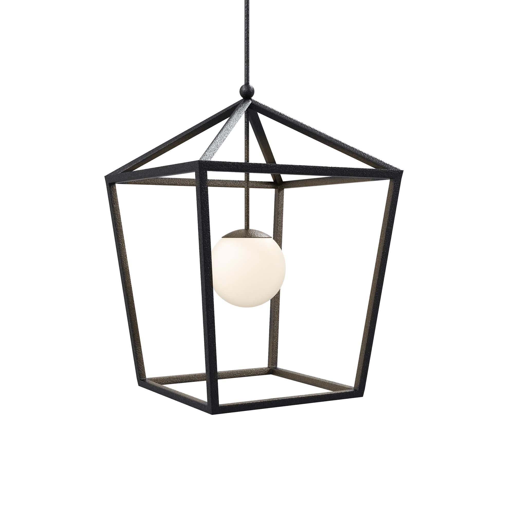 Shown in Black and Frosted White finish
