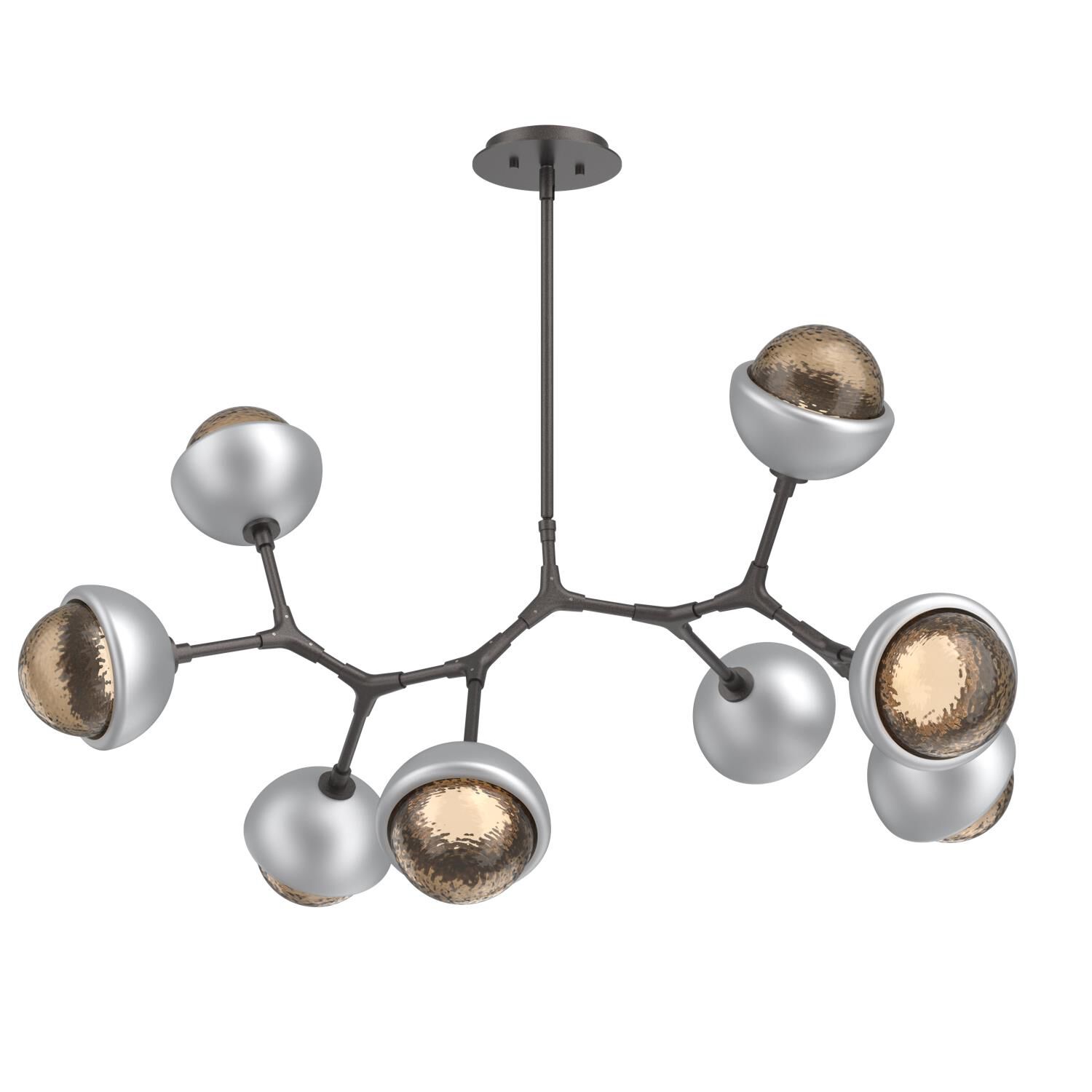 Levi Wilson Cabochon 38 Inch Linear Suspension Light by Hammerton Studio