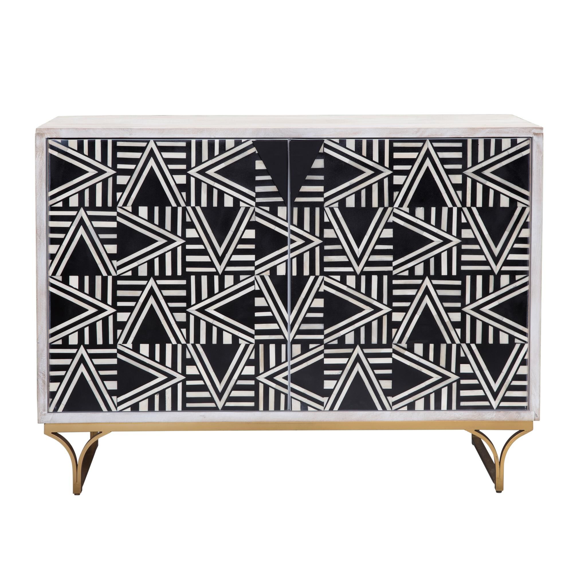 Shown in White, Black and Gold finish