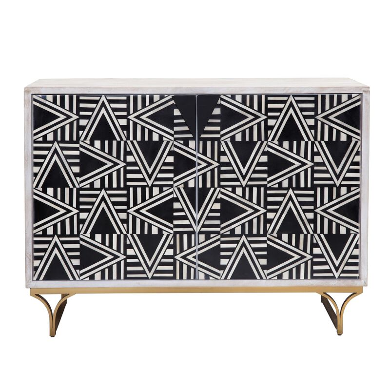 Martina 49 Inch Storage Cabinet by Bassett Mirror Company