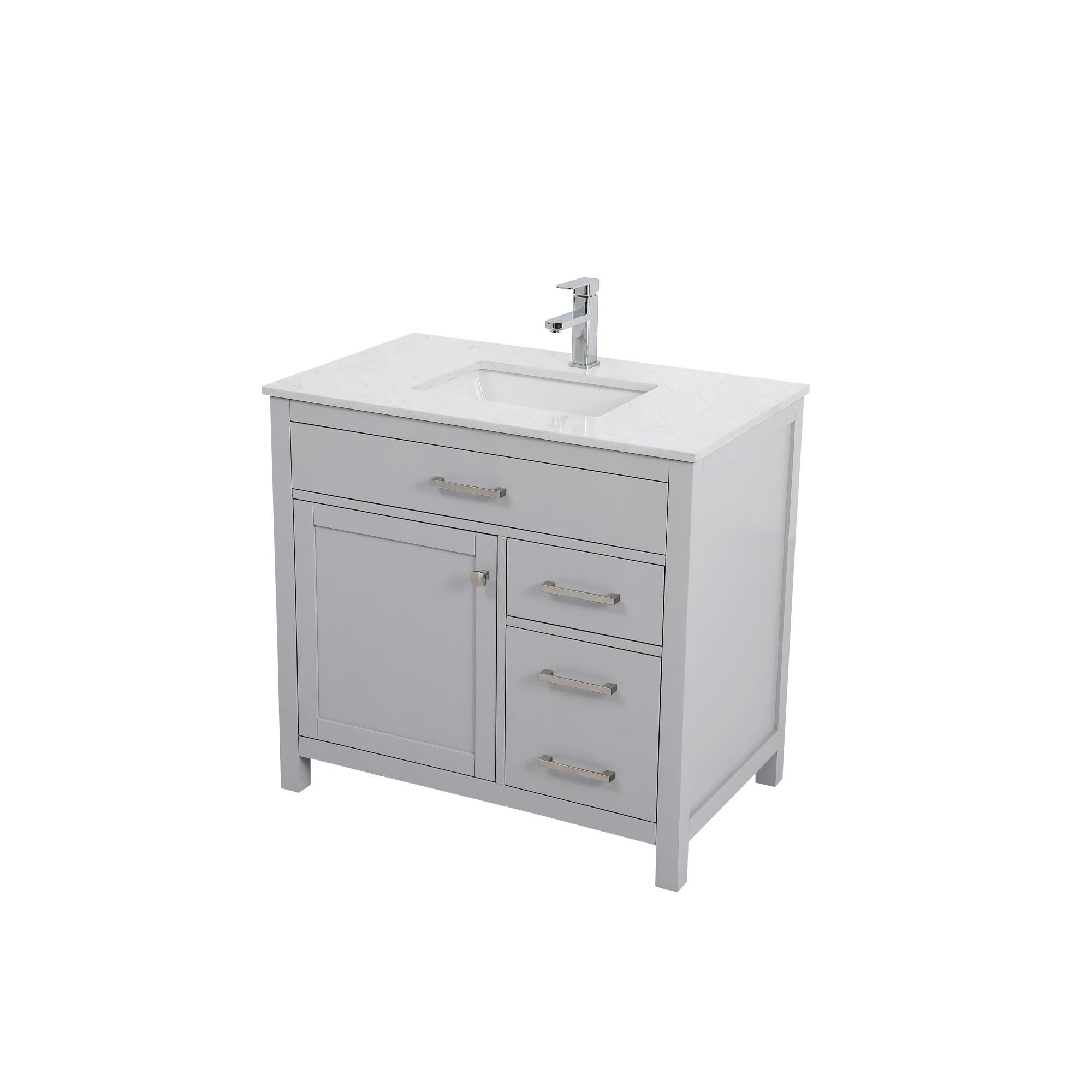 Shown in Grey finish