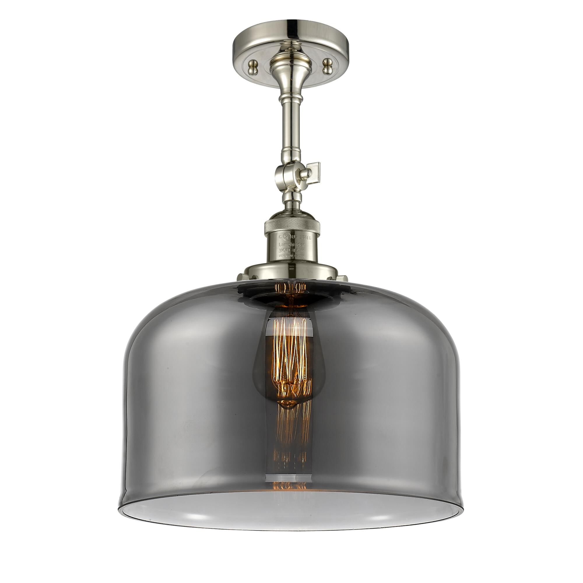 Bruno Marashlian Bell 12 Inch 1 Light Semi Flush Mount by Innovations Lighting