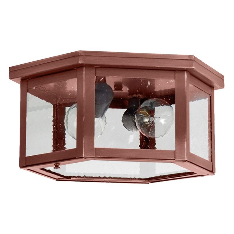 Williams 13 Inch 2 Light Outdoor Flush Mount by Northeast Lantern