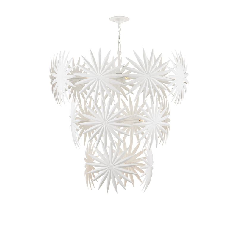 Marjorie Skouras Collection Bismarkia 43 Inch 13 Light Chandelier by Currey and Company