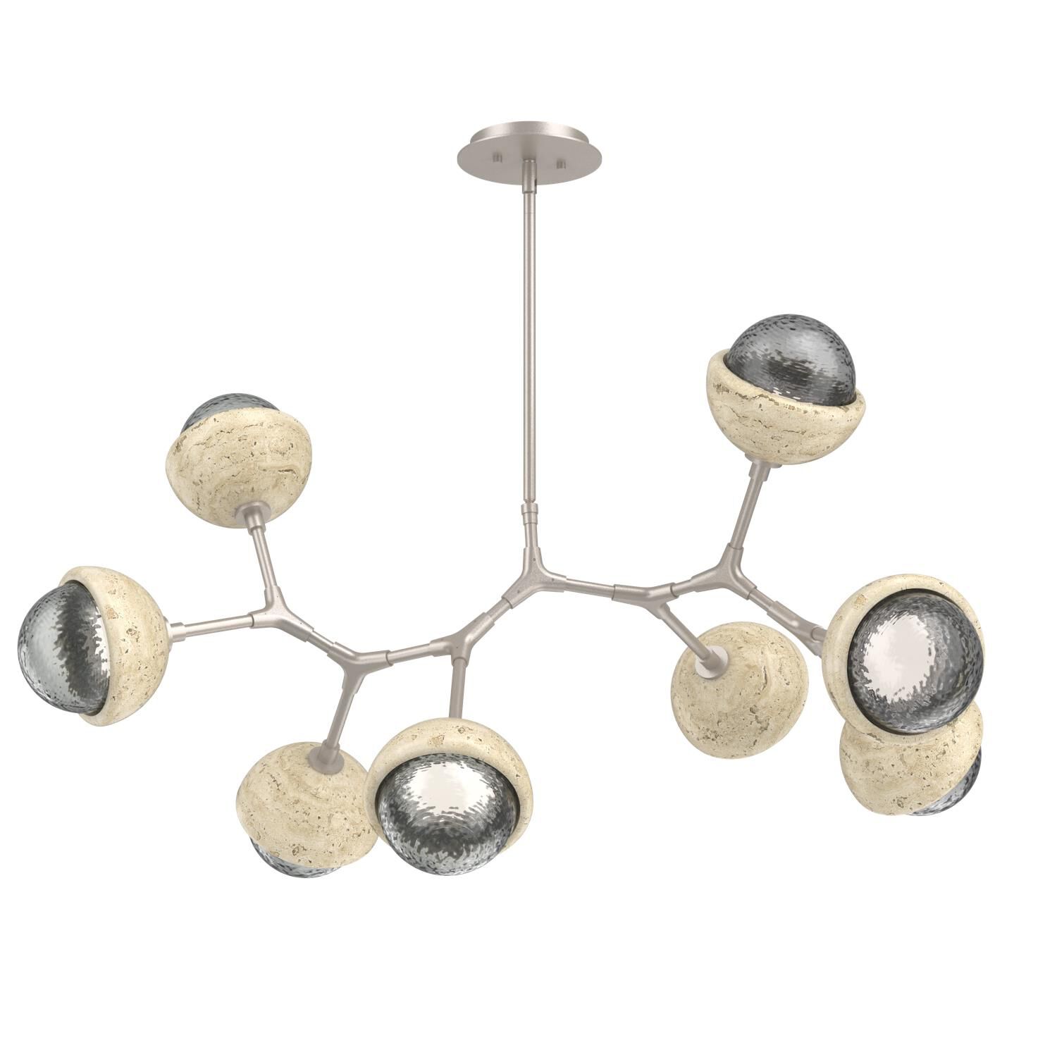 Levi Wilson Cabochon 38 Inch Linear Suspension Light by Hammerton Studio