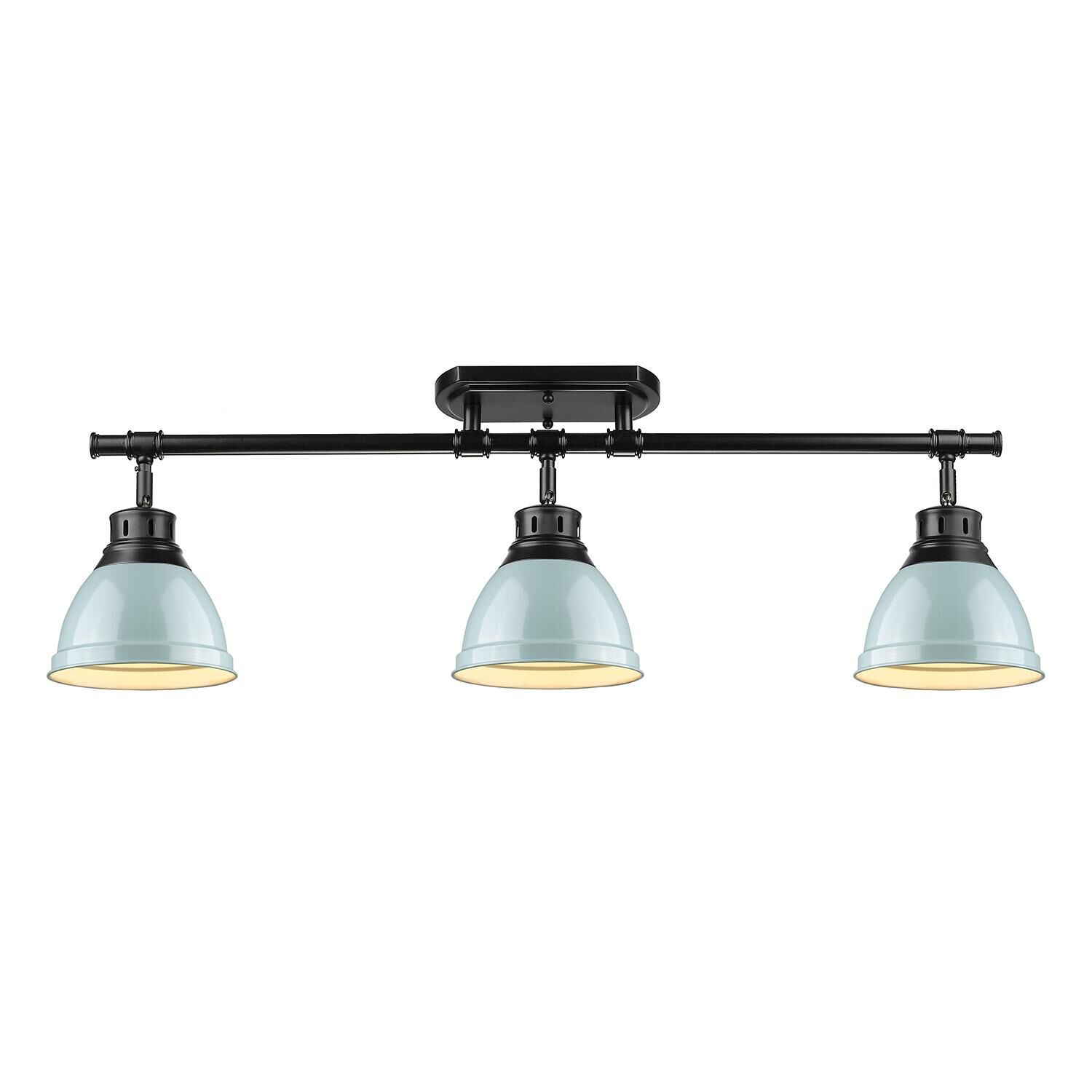 Shown in Black finish and Seafoam shade