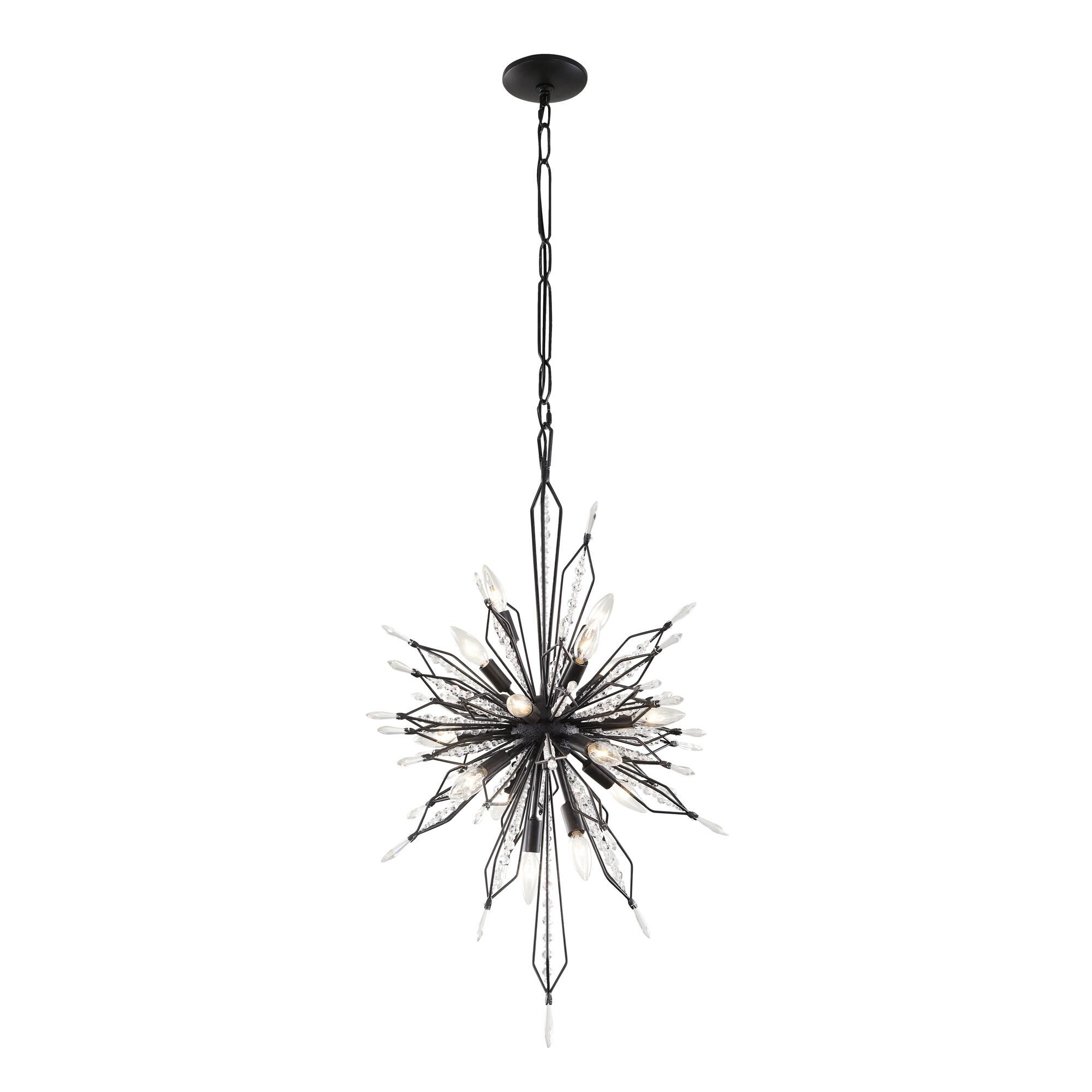 Shown in Carbon finish and Premium - Clear crystal