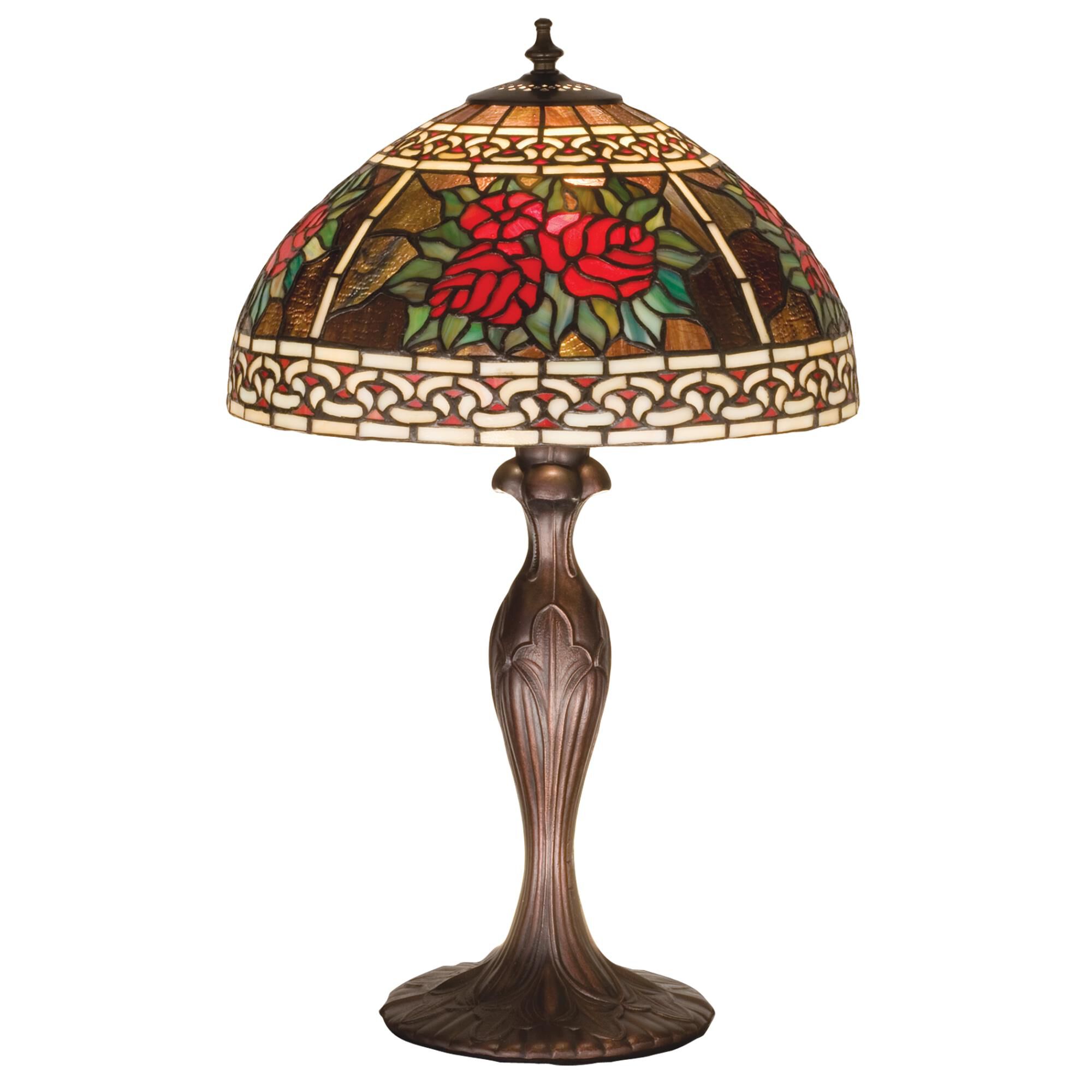 Roses And Scrolls 22 Inch Table Lamp by Meyda Lighting