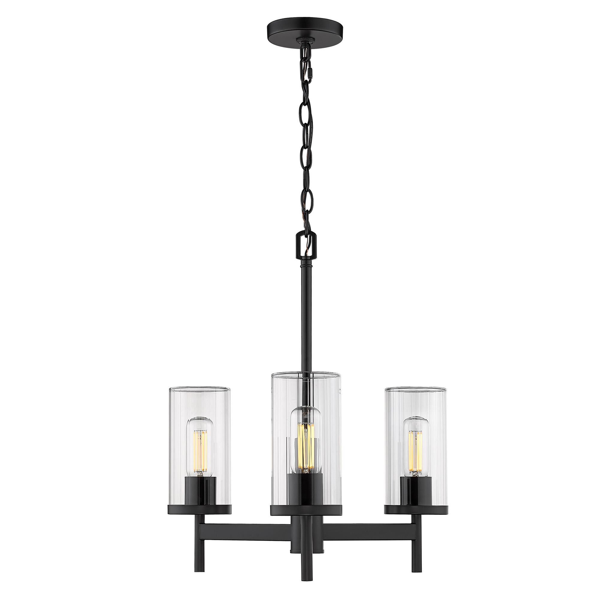 Winslett 19 Inch 3 Light Mini Chandelier by Golden Lighting