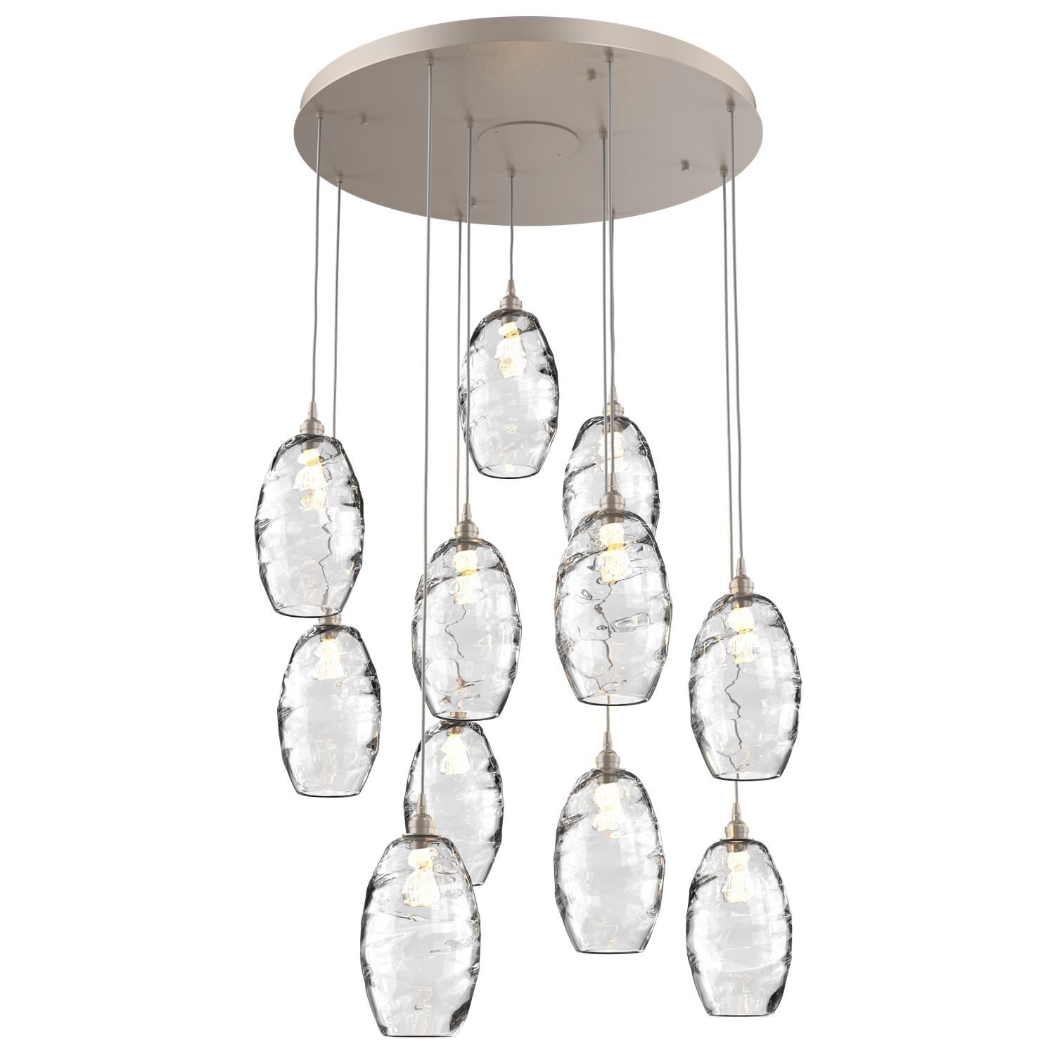 Ellisse 34 Inch 11 Light Multi Light Pendant by Hammerton Studio