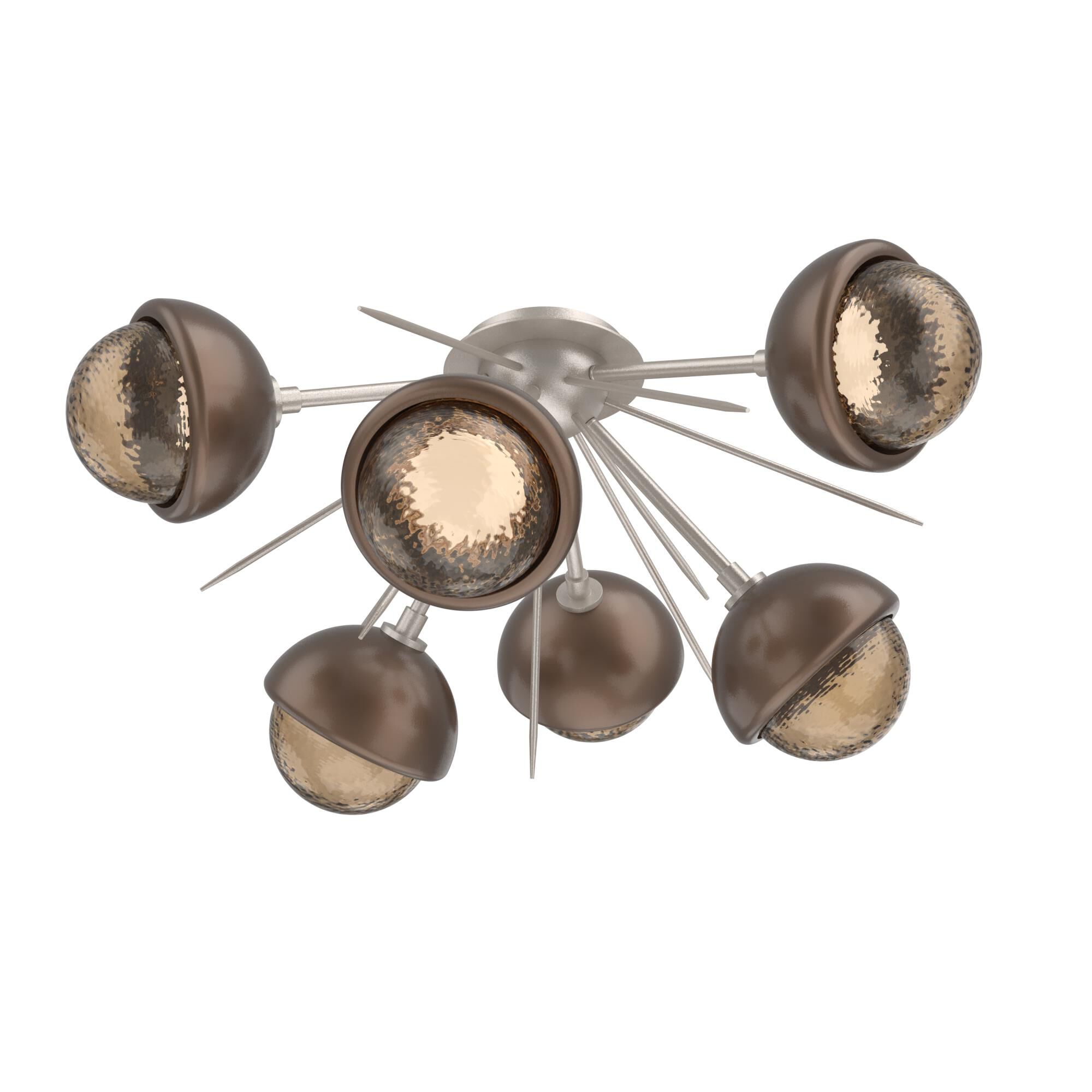 Levi Wilson Cabochon 28 Inch Semi Flush Mount by Hammerton Studio