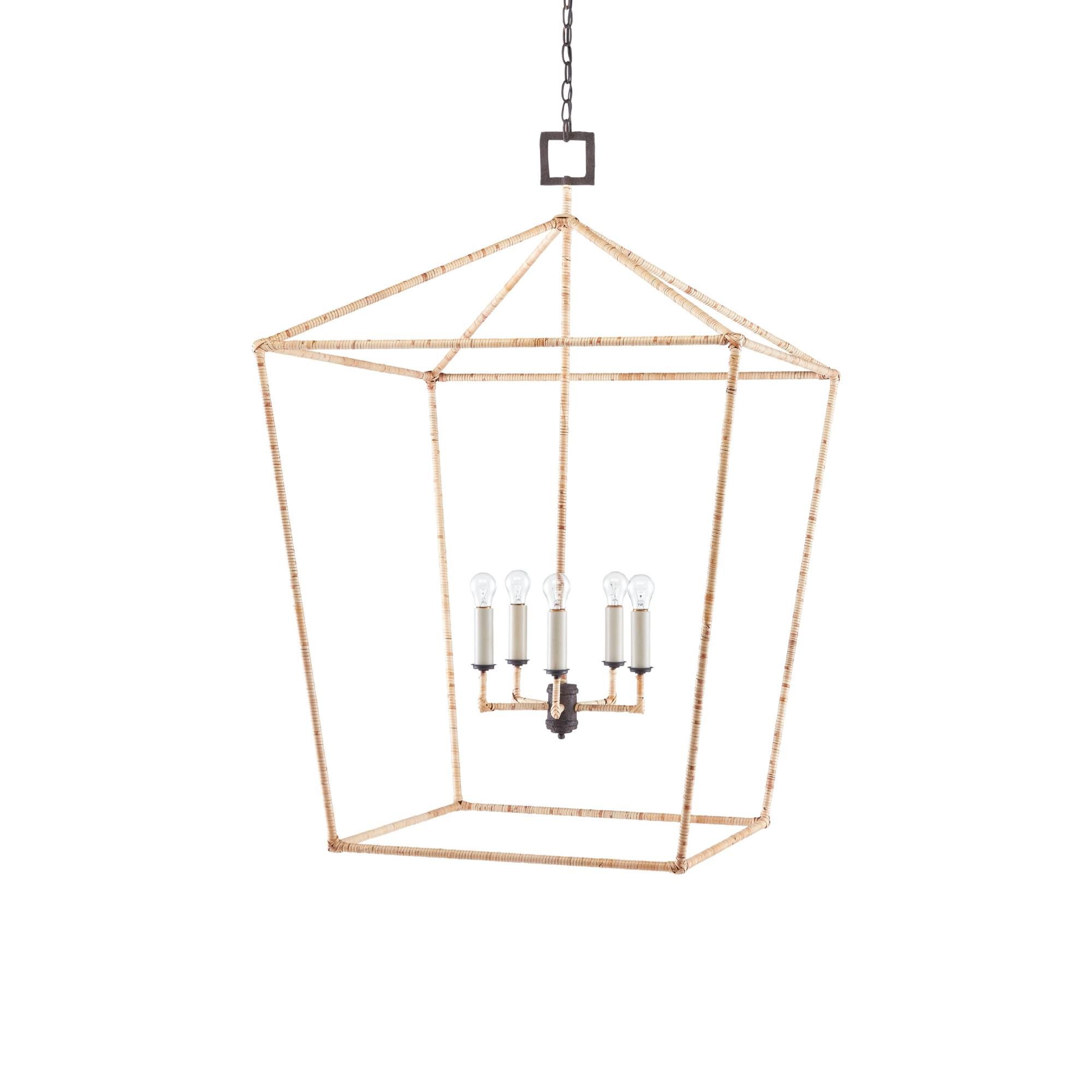 Denison 32 Inch Cage Pendant by Currey and Company