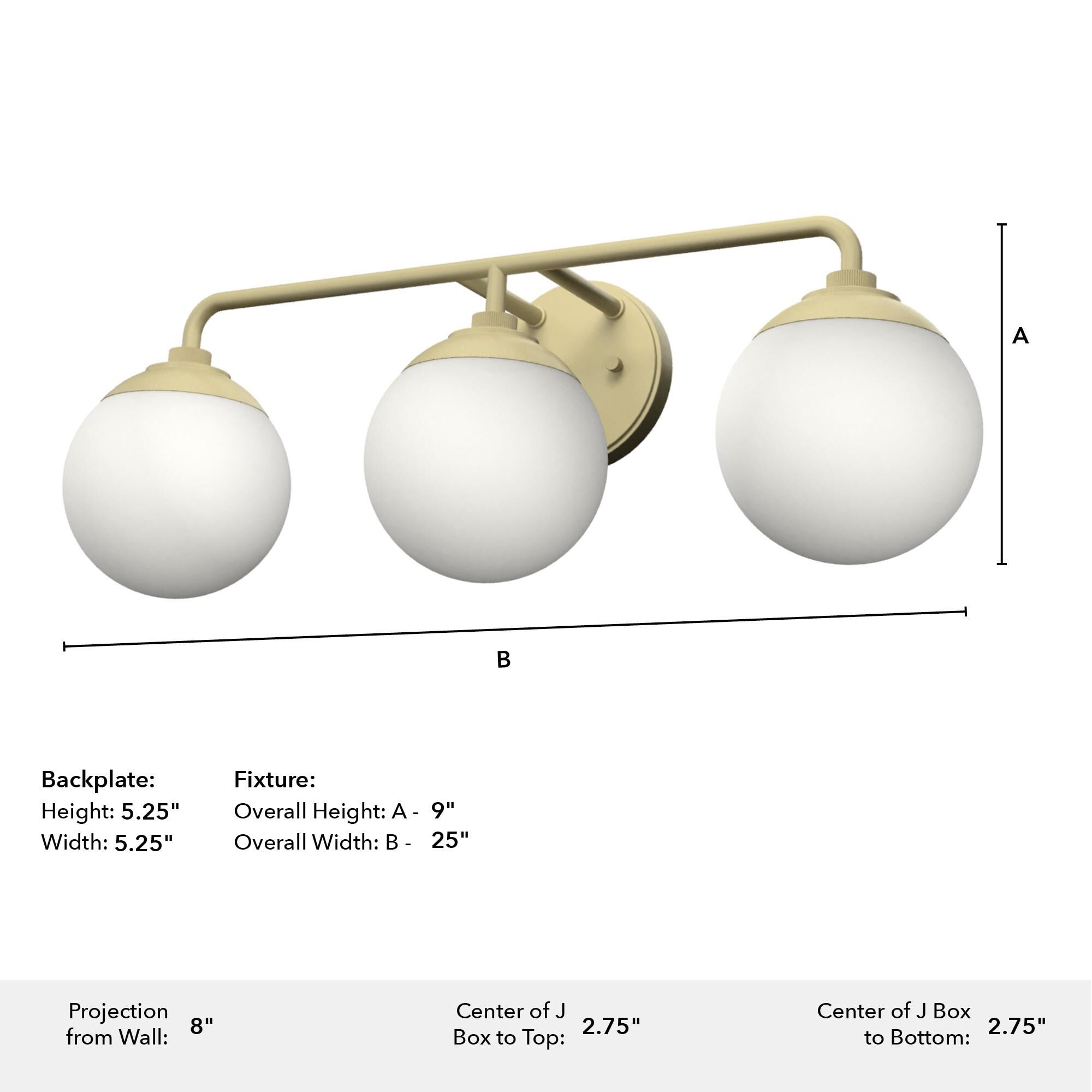 Shown in Painted Modern Brass finish