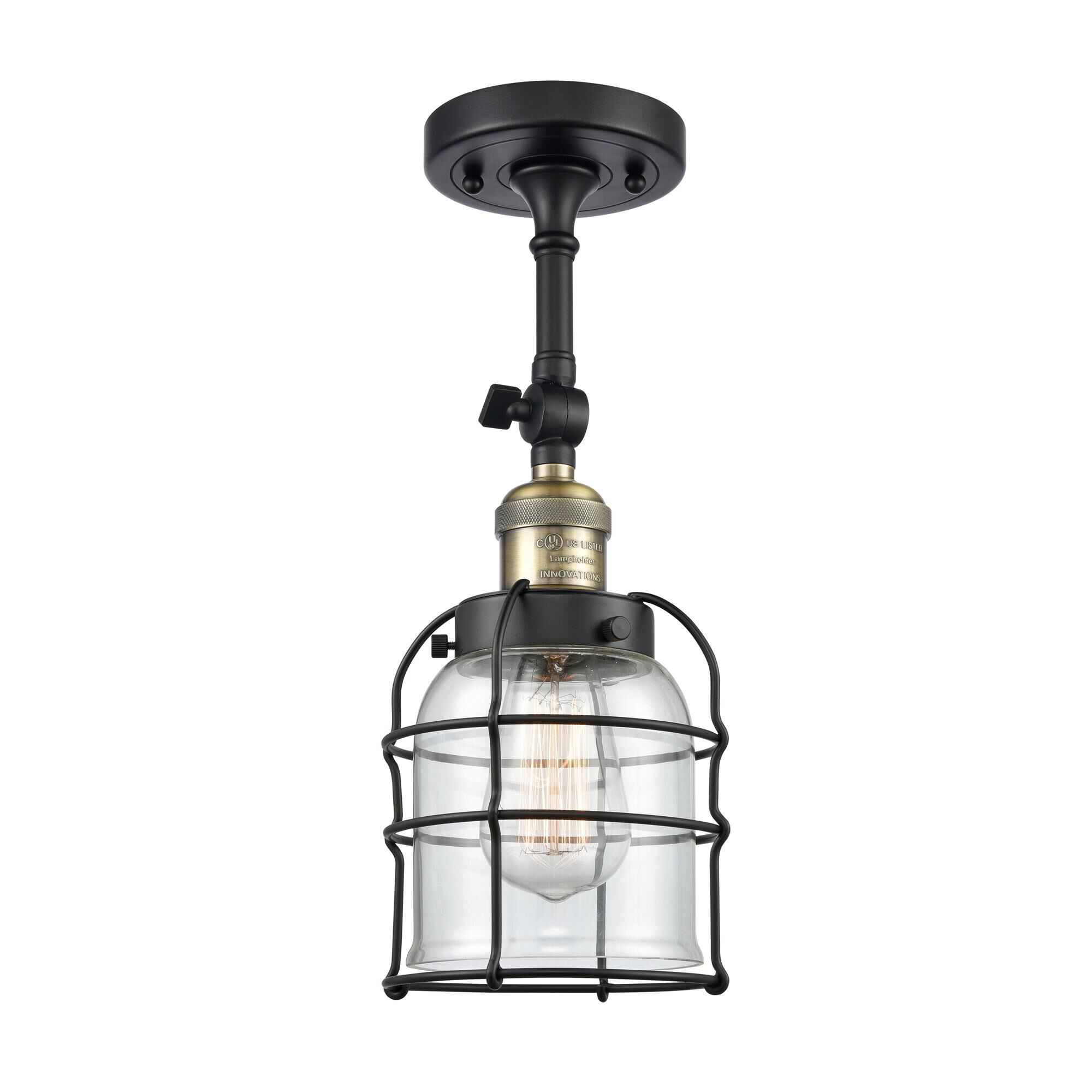 Innovations Lighting Bruno Marashlian Small Bell Cage 12 Inch Wall Sconce