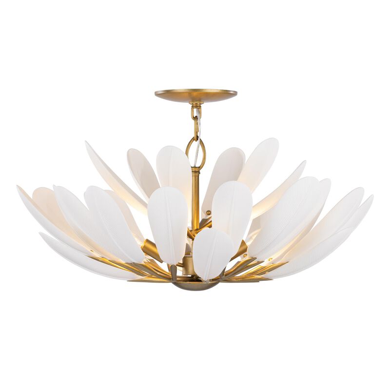 Vellinor 28 Inch Semi Flush Mount by Metropolitan Lighting