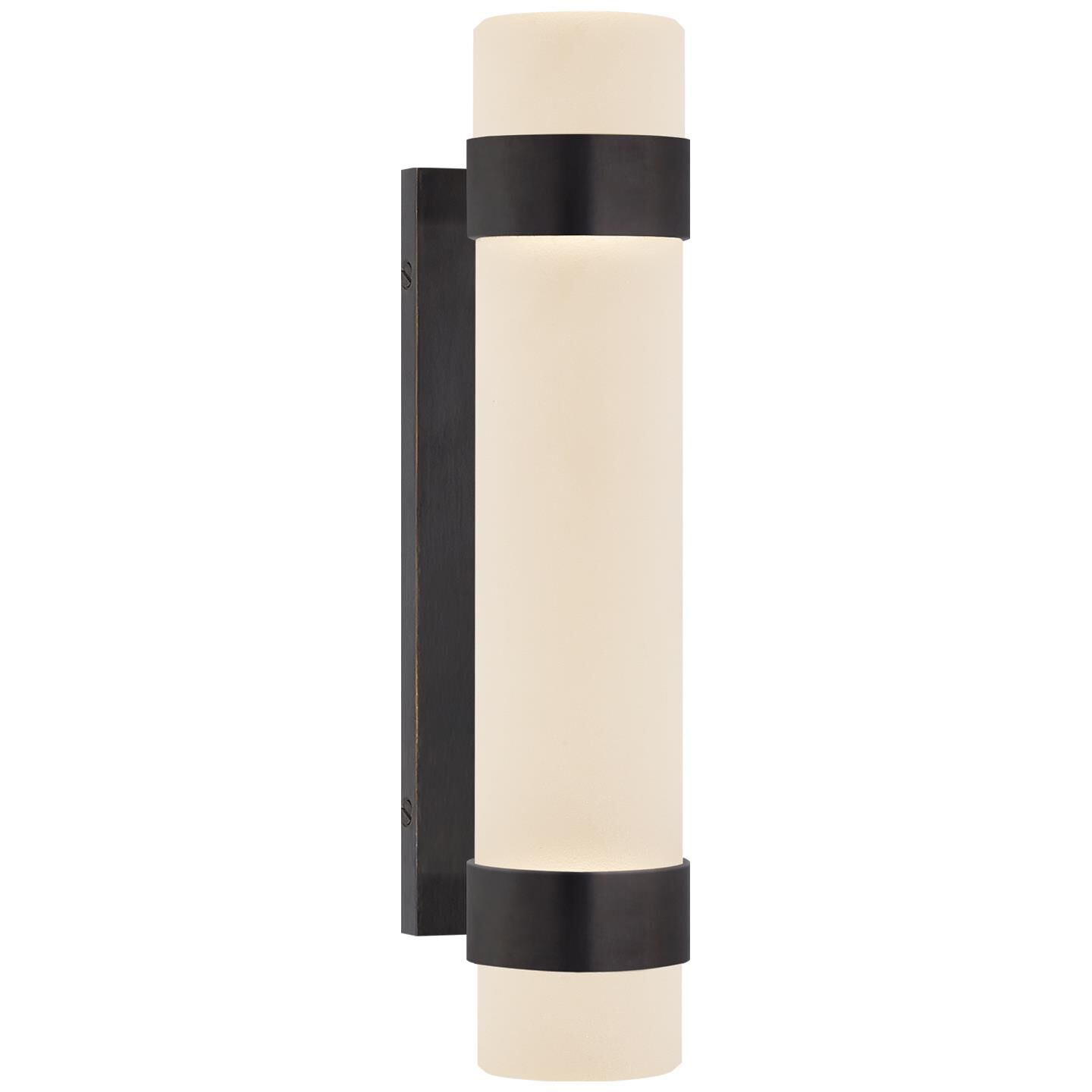 Shown in Bronze finish and Etched Crystal glass