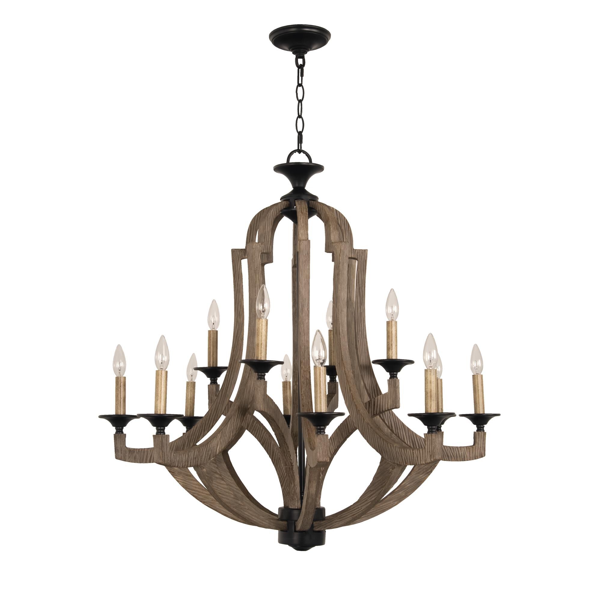 Shown in Weathered Pine/Bronze finish