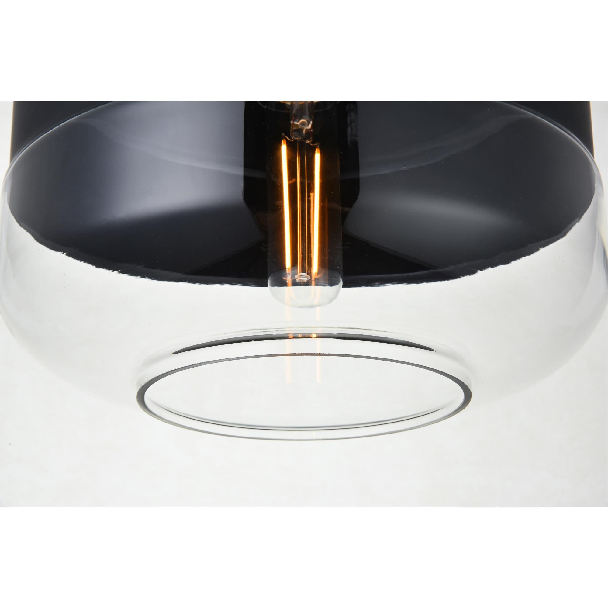 Shown in Black finish and Black and Clear  glass