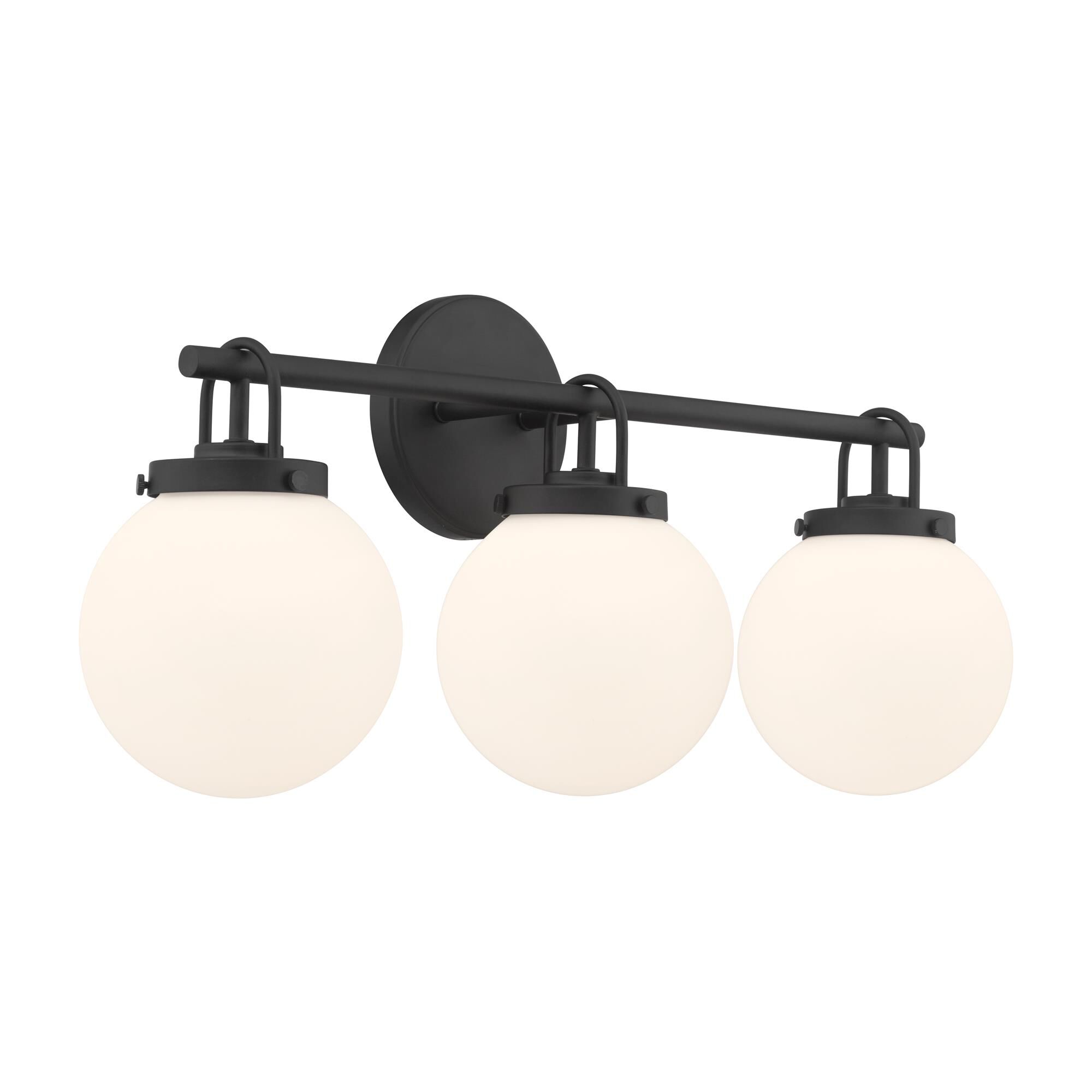 Shown in Dark Matte Black finish and Etched White glass