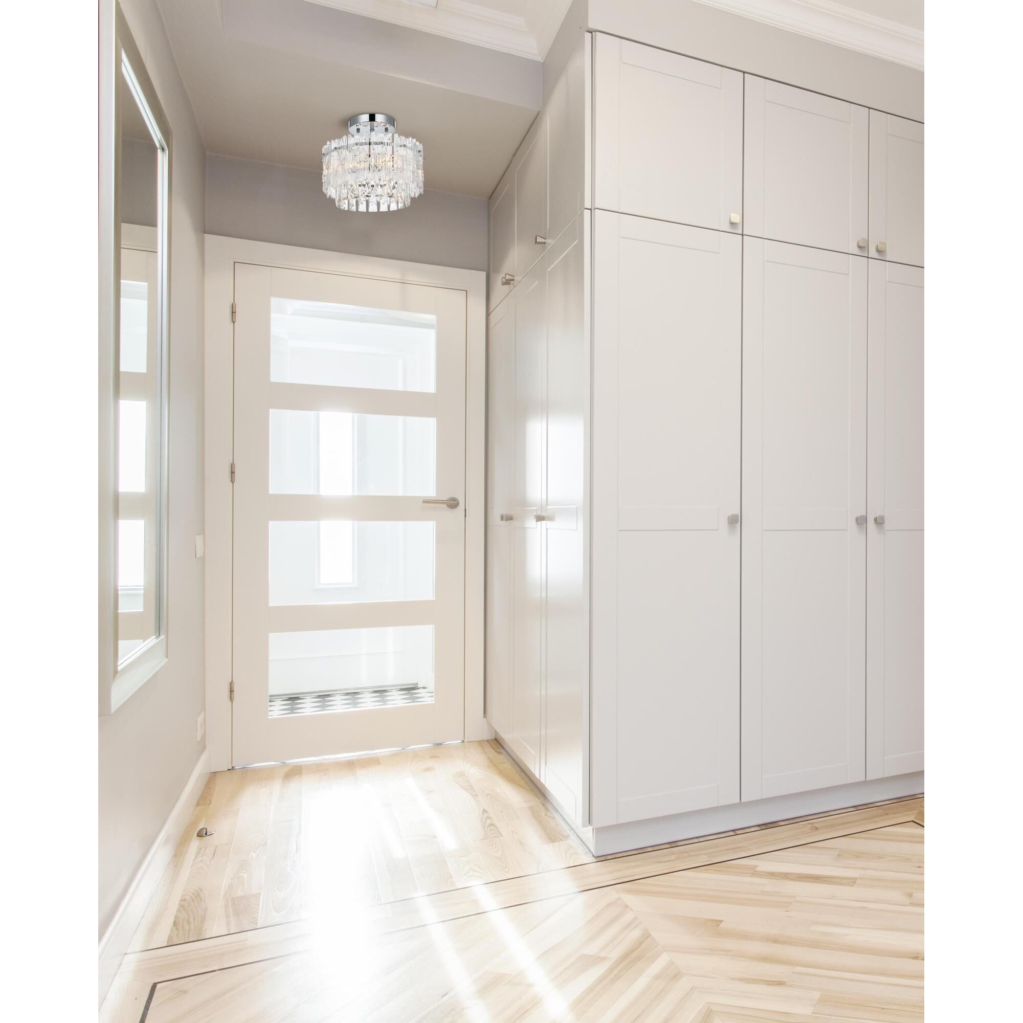 Emilia 12 Inch Semi Flush Mount by Elegant Lighting