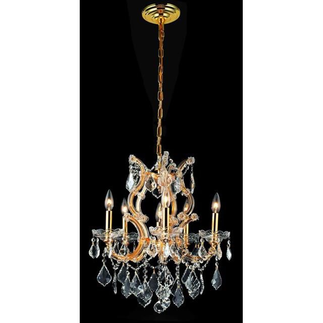 Maria Theresa 23 Inch 6 Light Chandelier by Elegant Lighting