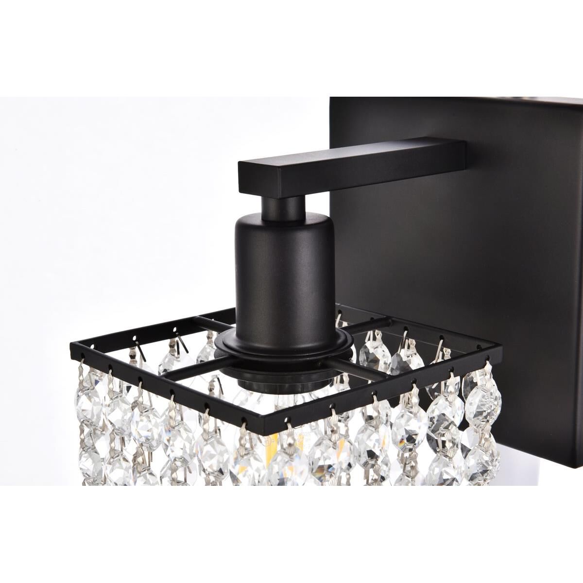 Shown in Black finish and Royal Cut Clear crystal