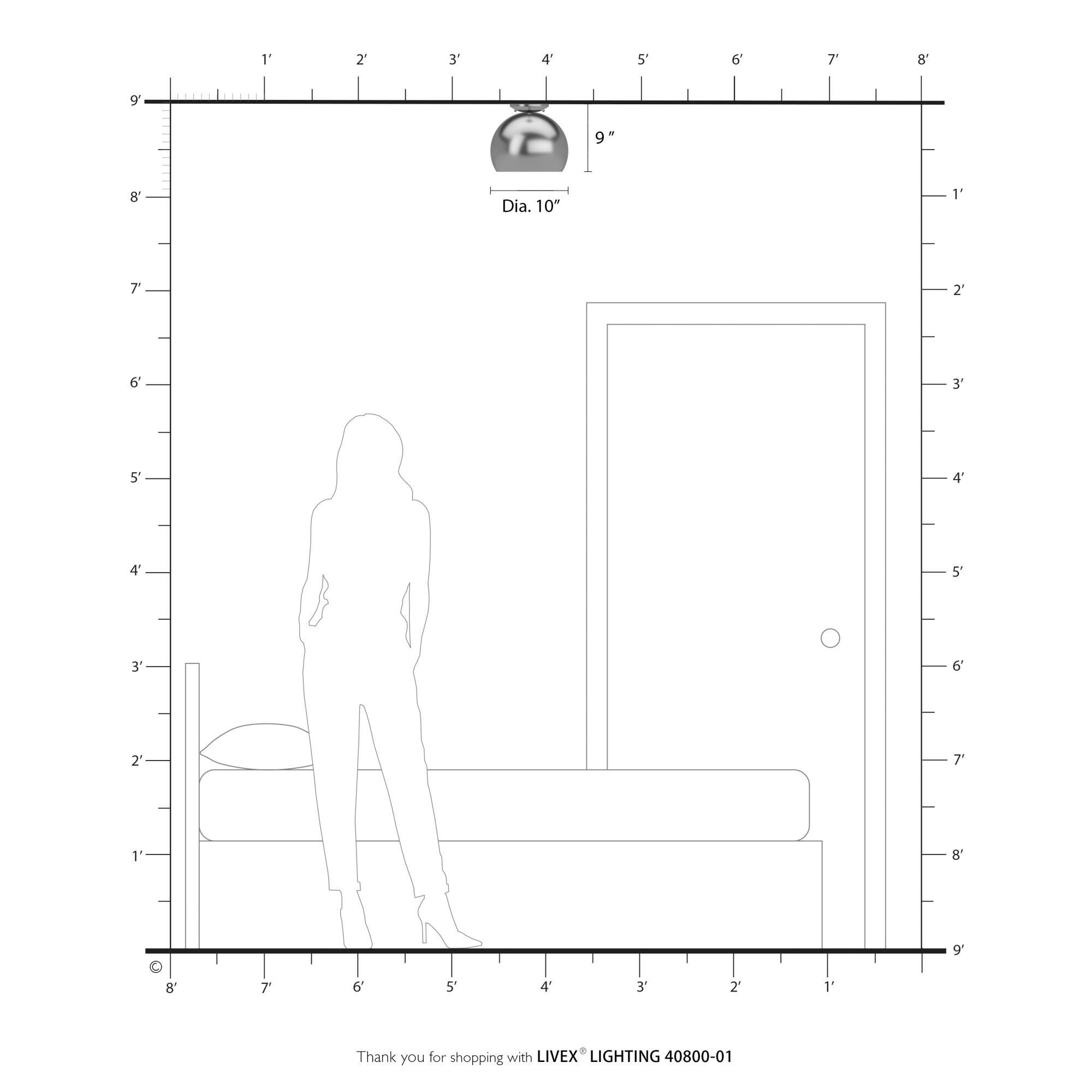 Piedmont 1 Light Flush Mount by Livex Lighting