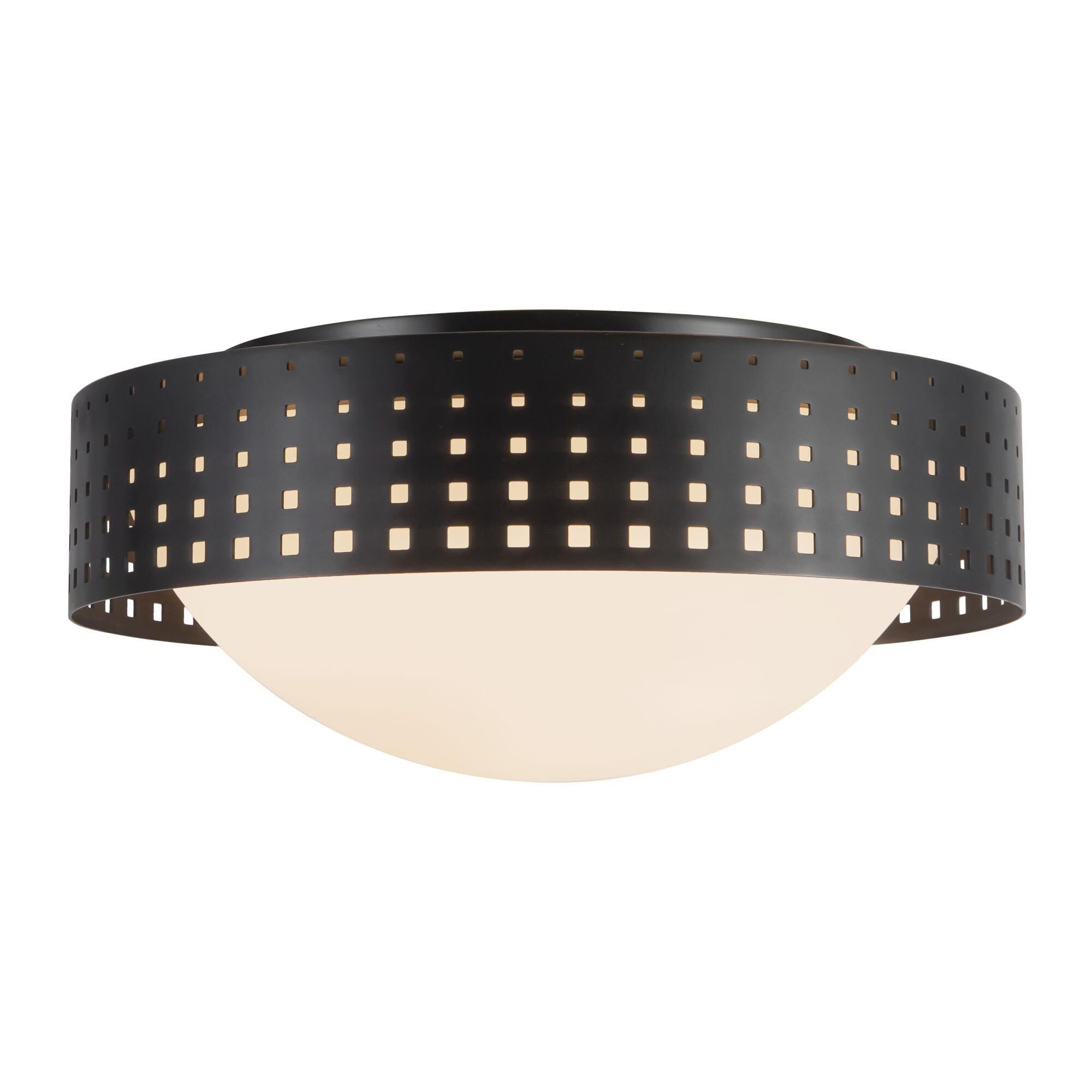 Shown in Urban Bronze finish and Clear Exterior Opal Interior glass
