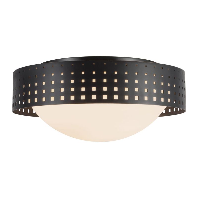 Peyton Fox Astoria 14 Inch 3 Light Flush Mount by Kuzco
