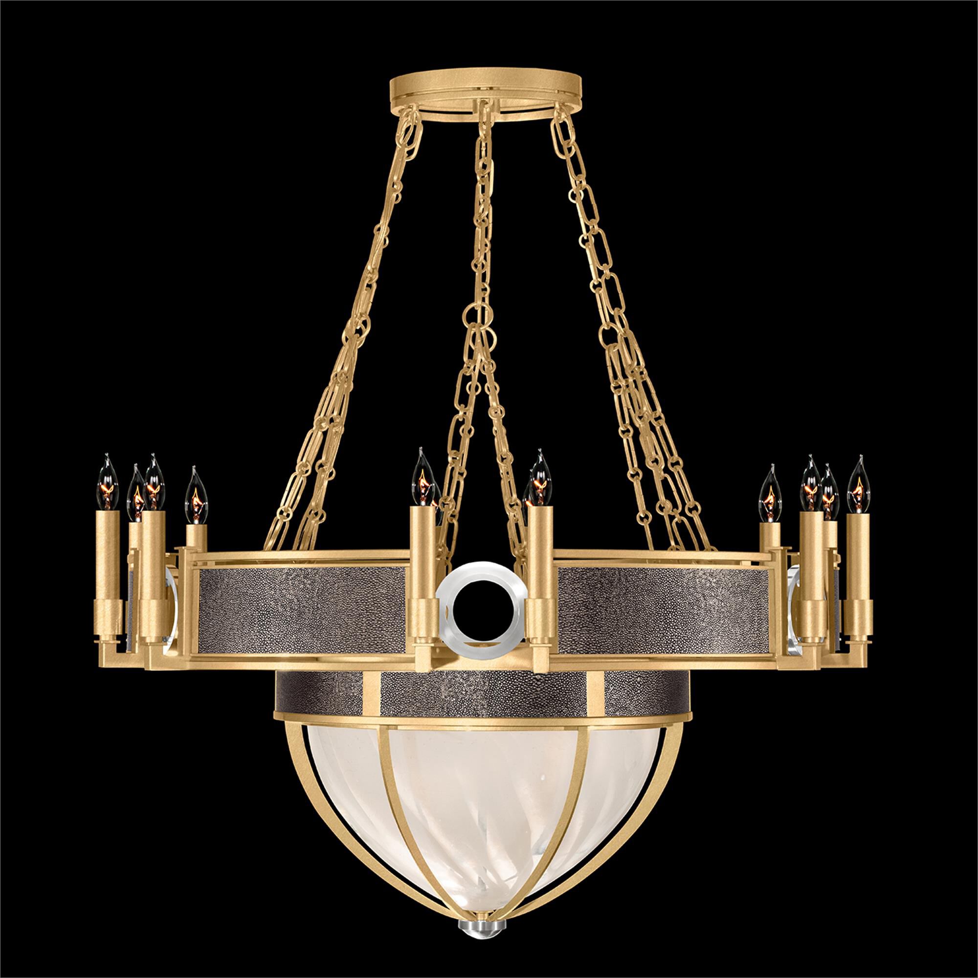 Shown in Gold Leaf and Nickel  finish and Pebble accent