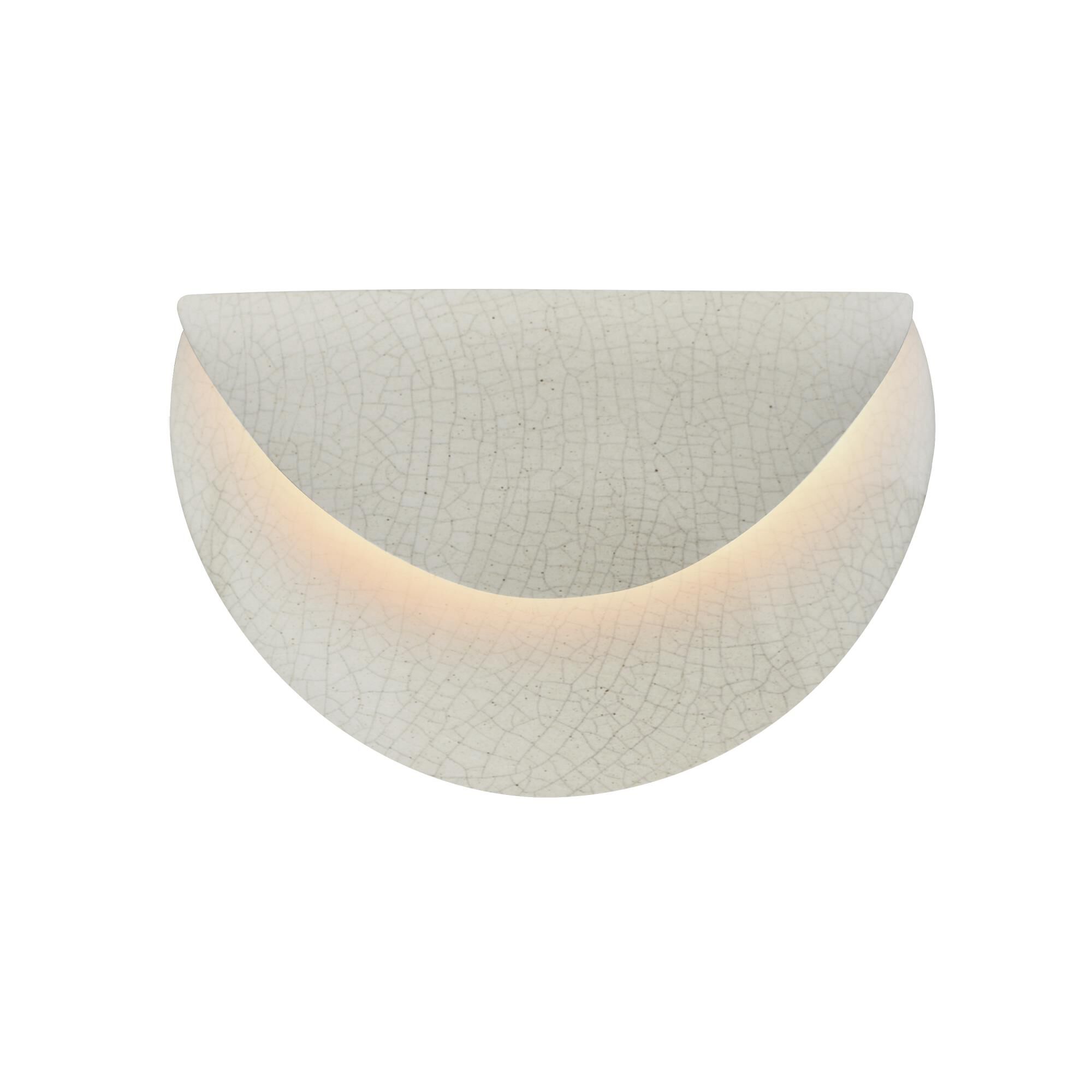 Shown in White Crackle finish and White Crackle shade