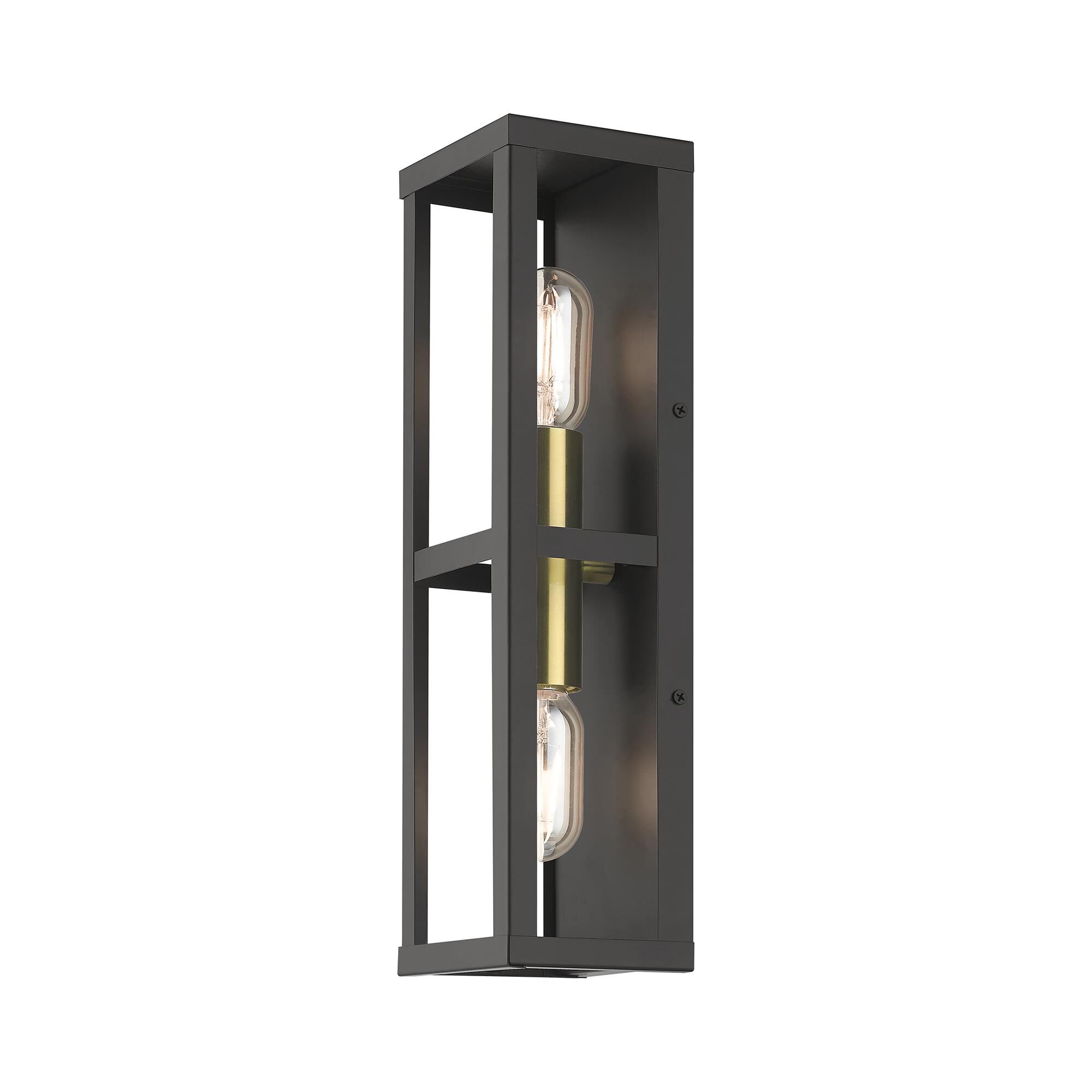 Gaffney 16 Inch Tall 2 Light Outdoor Wall Light by Livex Lighting