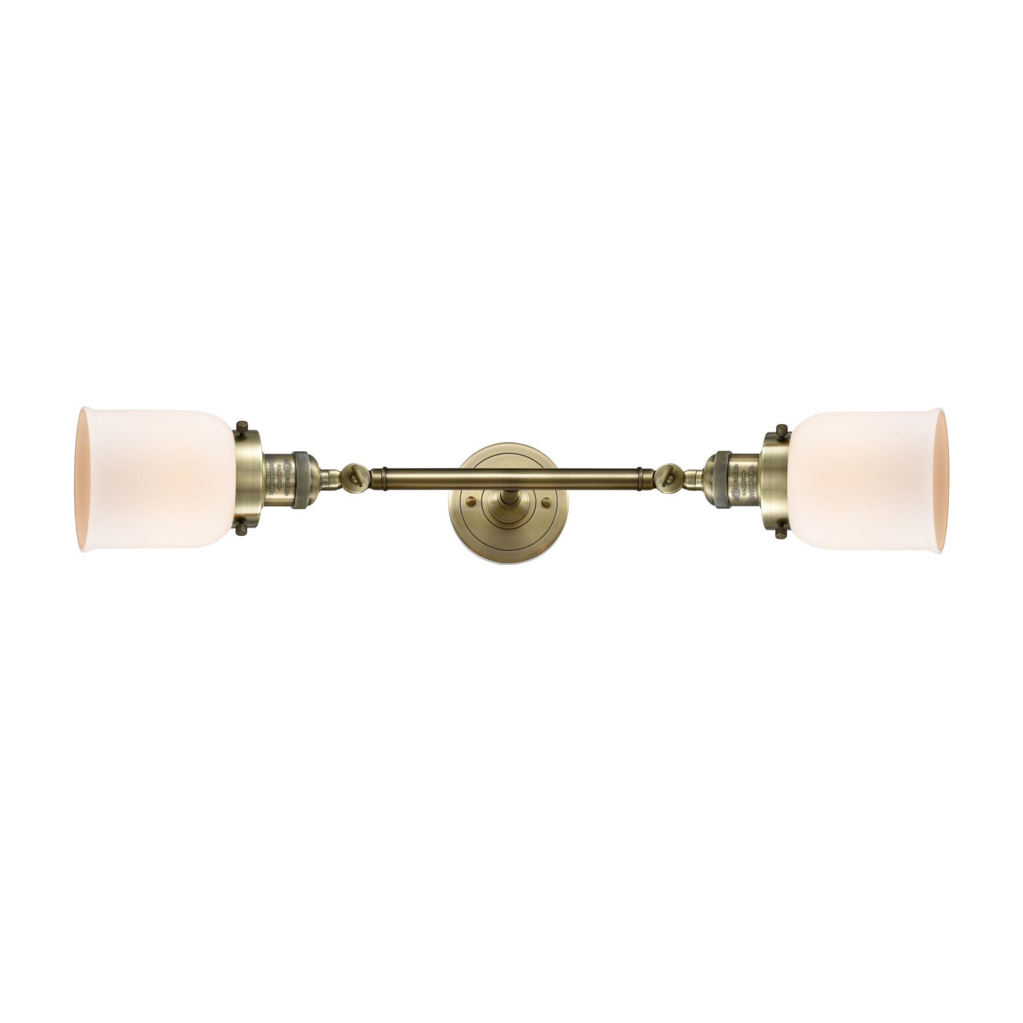 Bruno Marashlian Small Bell 16 Inch 2 Light Bath Vanity Light by Innovations Lighting
