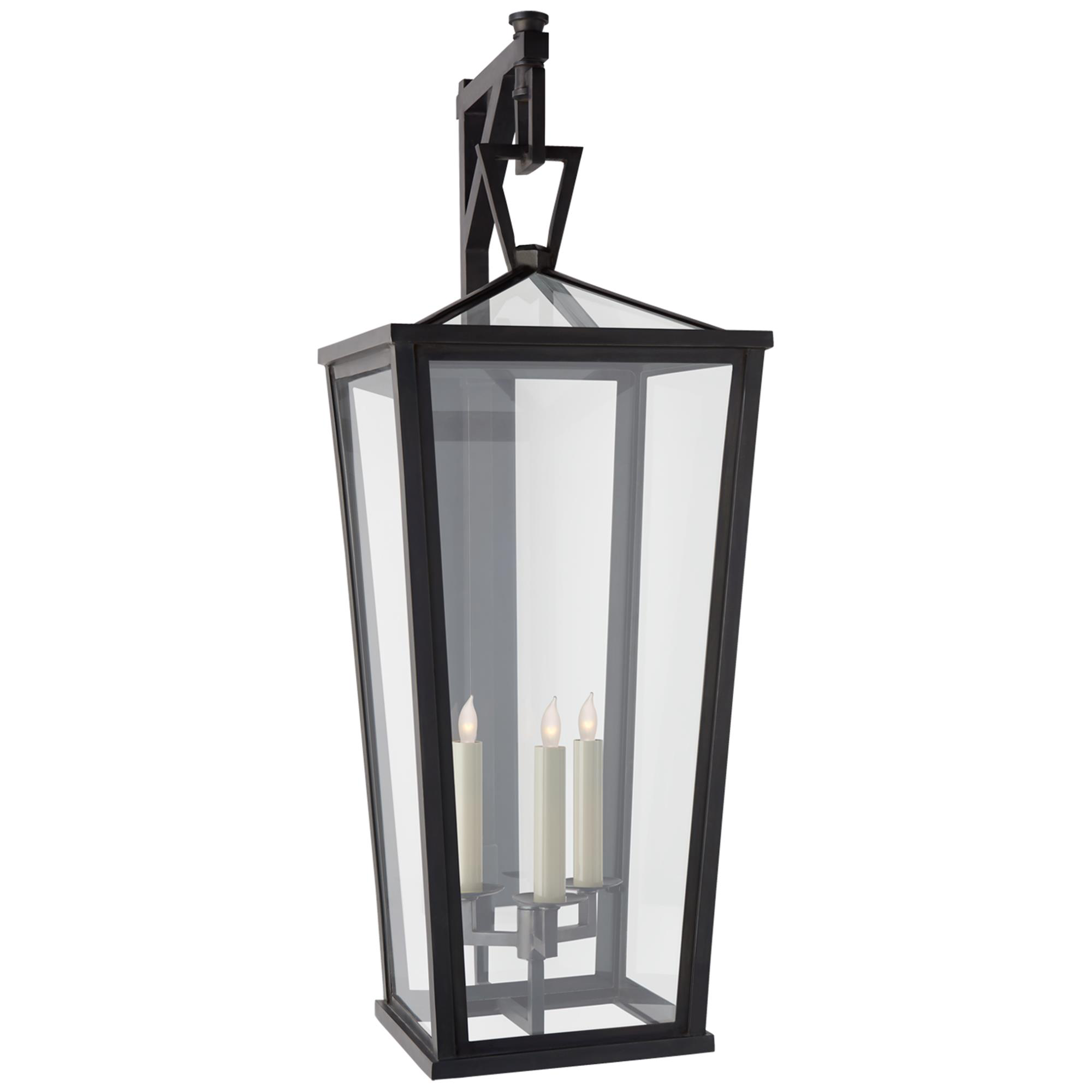 Shown in Bronze finish and Clear glass