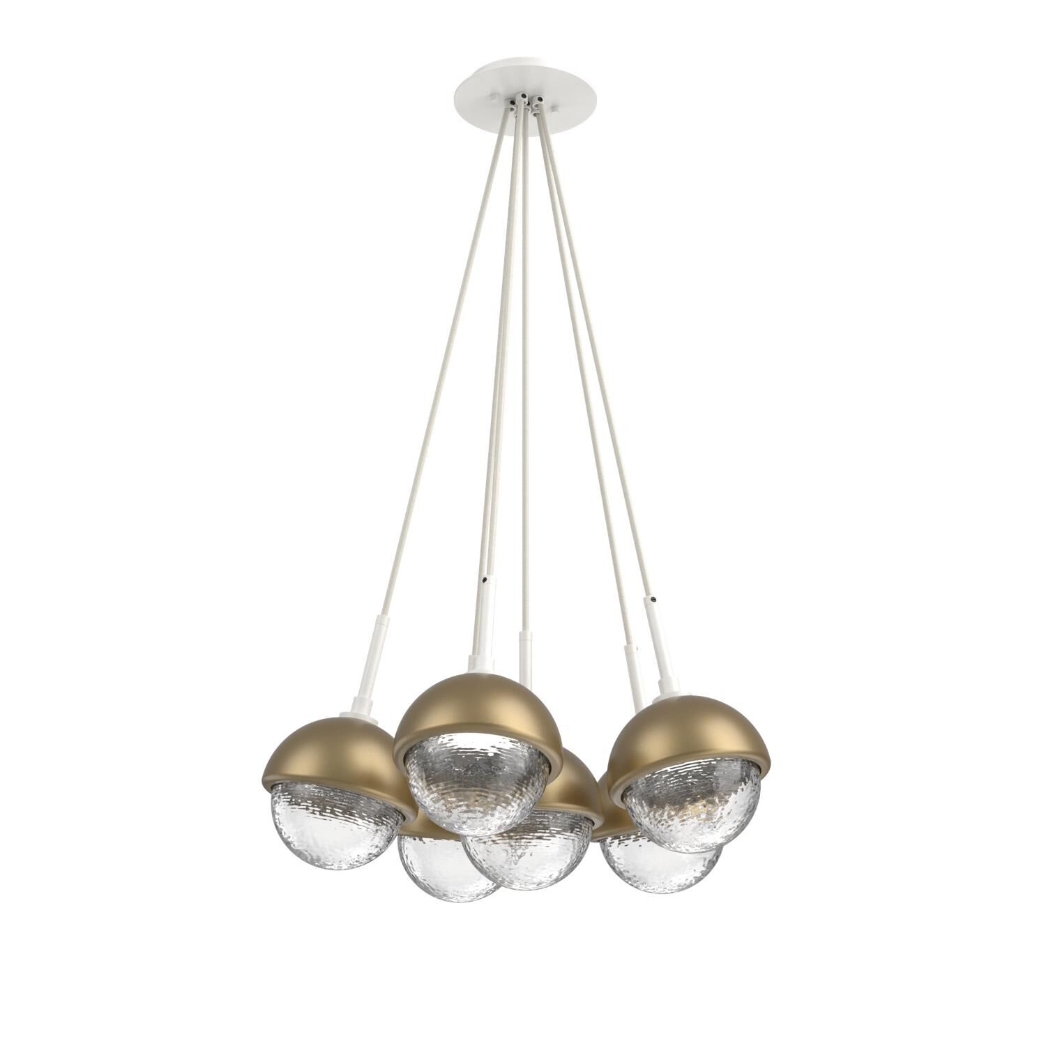 Levi Wilson Cabochon 19 Inch Multi Pendant Light by Hammerton Studio