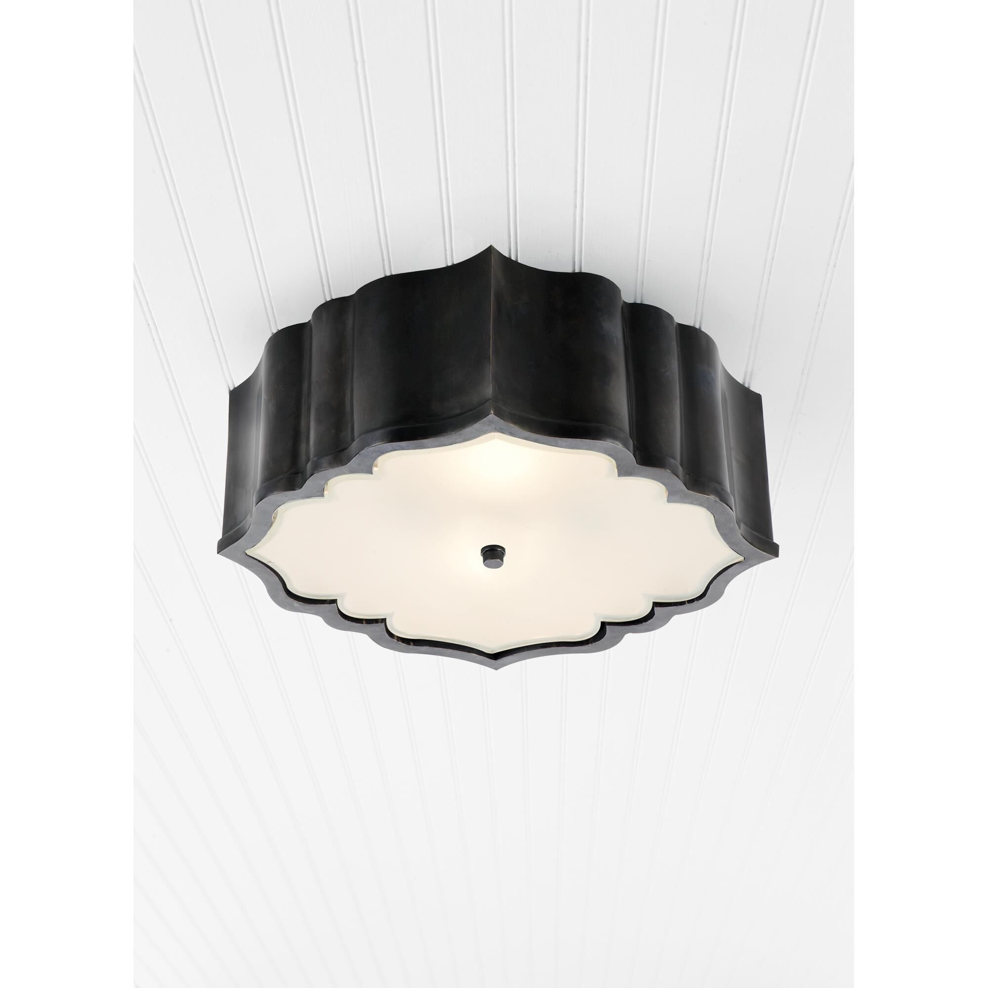 Alexa Hampton Balthazar 14 Inch 3 Light Flush Mount by Visual Comfort Signature Collection