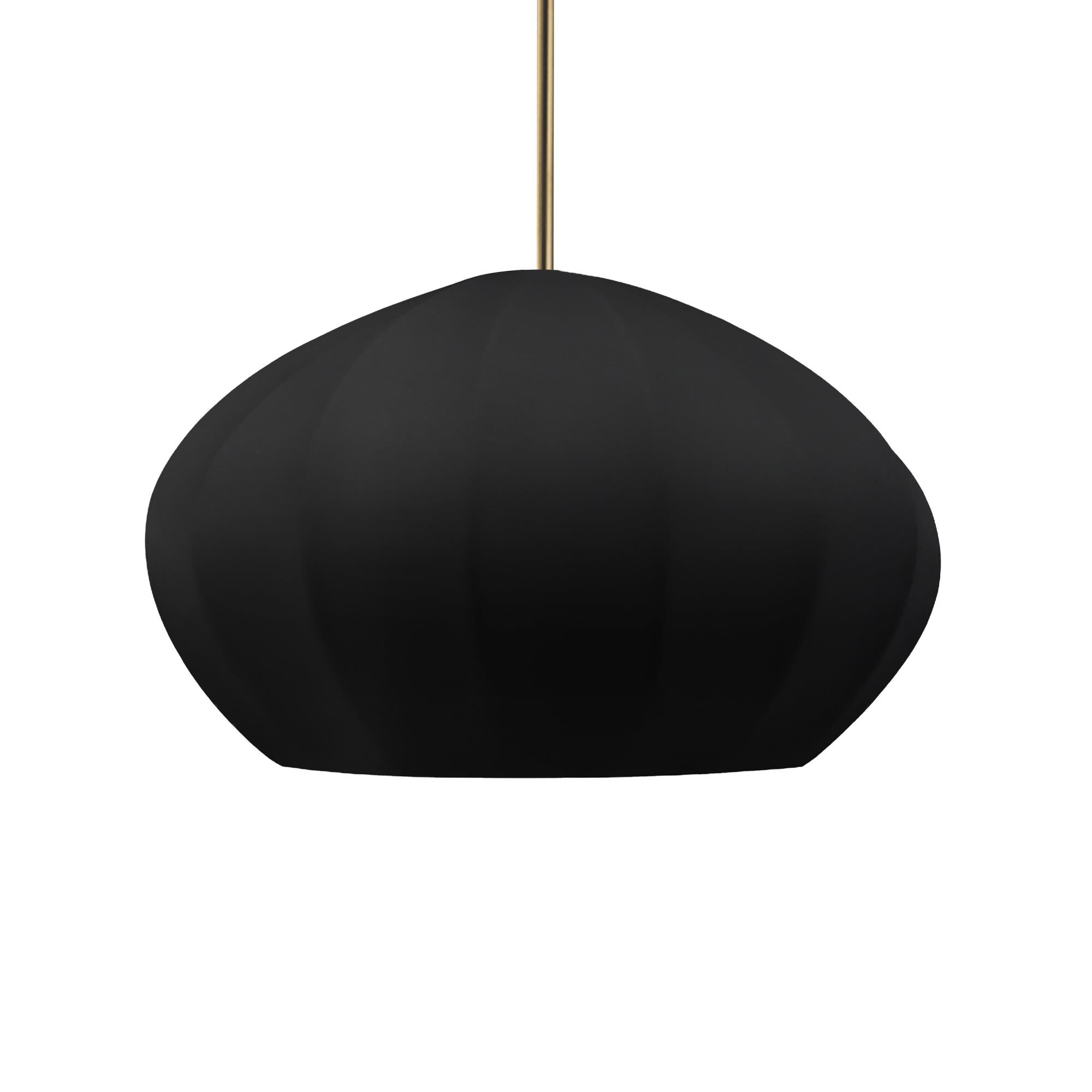Shown in Antique Brass finish and Carbon Matte Black With Champagne Gold Internal Finish shade
