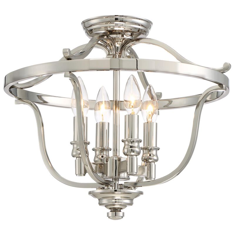 Audrey's Point 17 Inch Semi Flush Mount by Minka Lavery