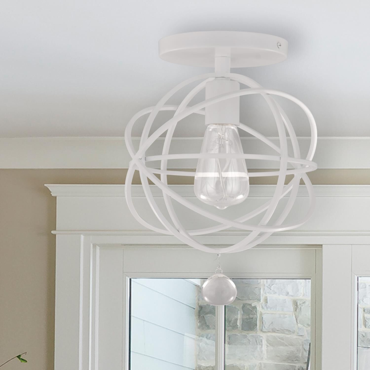 Solaris 9 Inch Semi Flush Mount by Crystorama