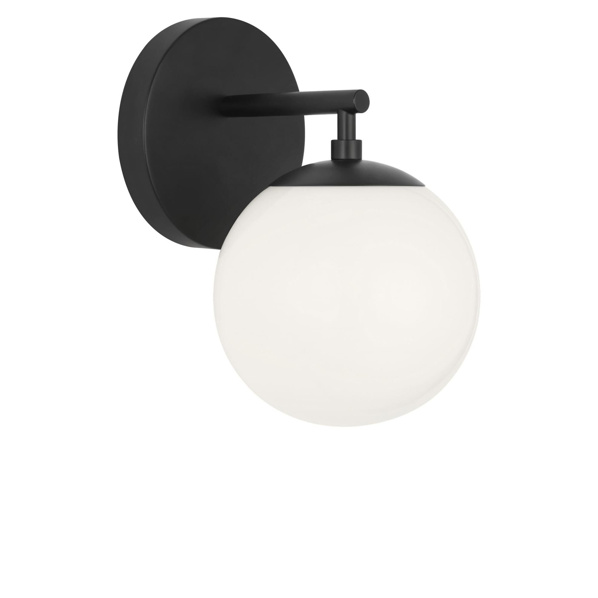 Shown in Midnight Black finish and Clear White glass