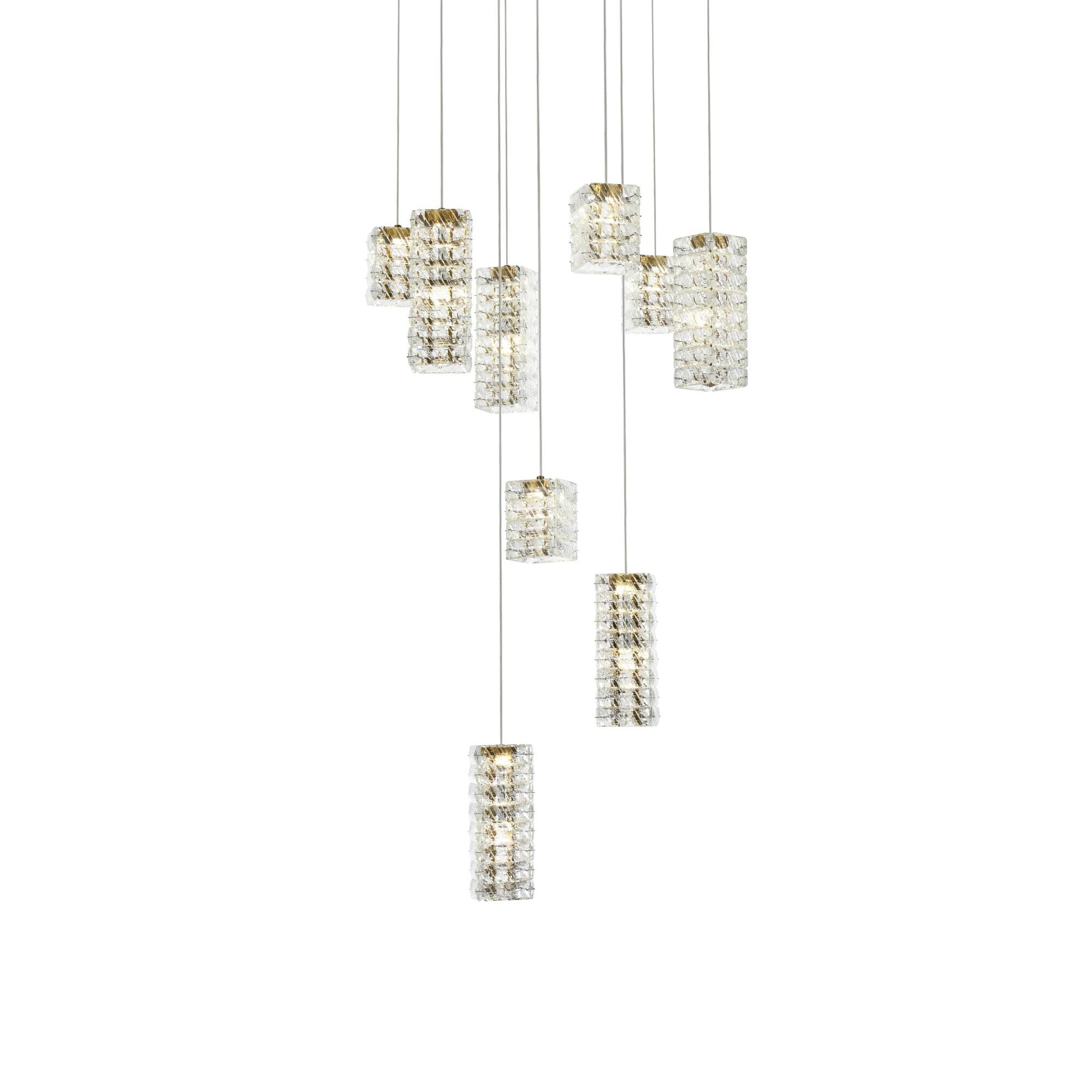 Aston 24 Inch Multi Light Pendant by Elegant Lighting
