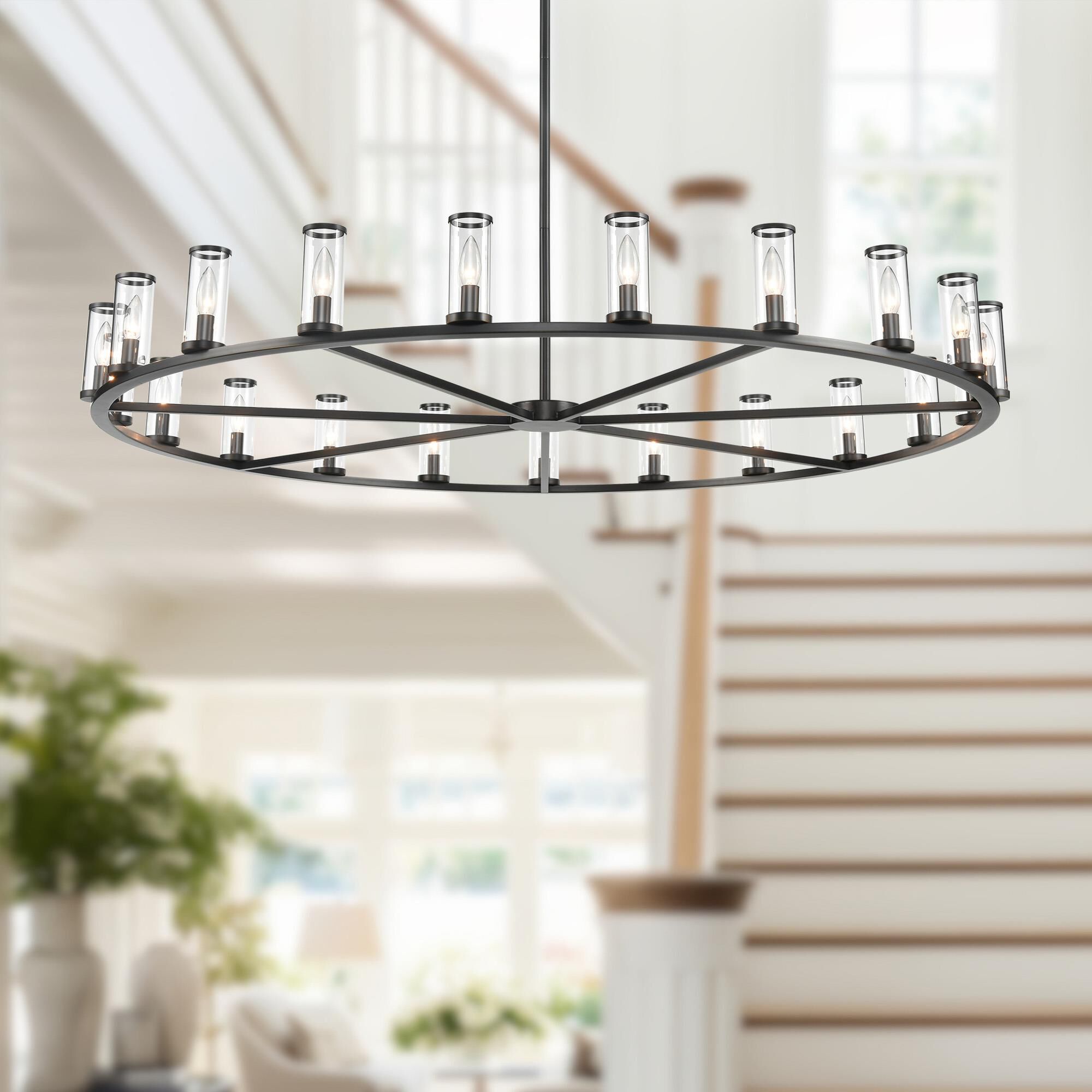 Revolve 60 Inch 21 Light Chandelier by Alora Lighting