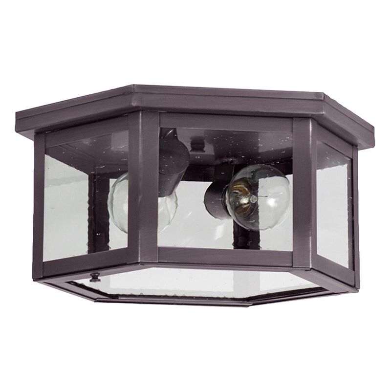 Williams 13 Inch 2 Light Outdoor Flush Mount by Northeast Lantern