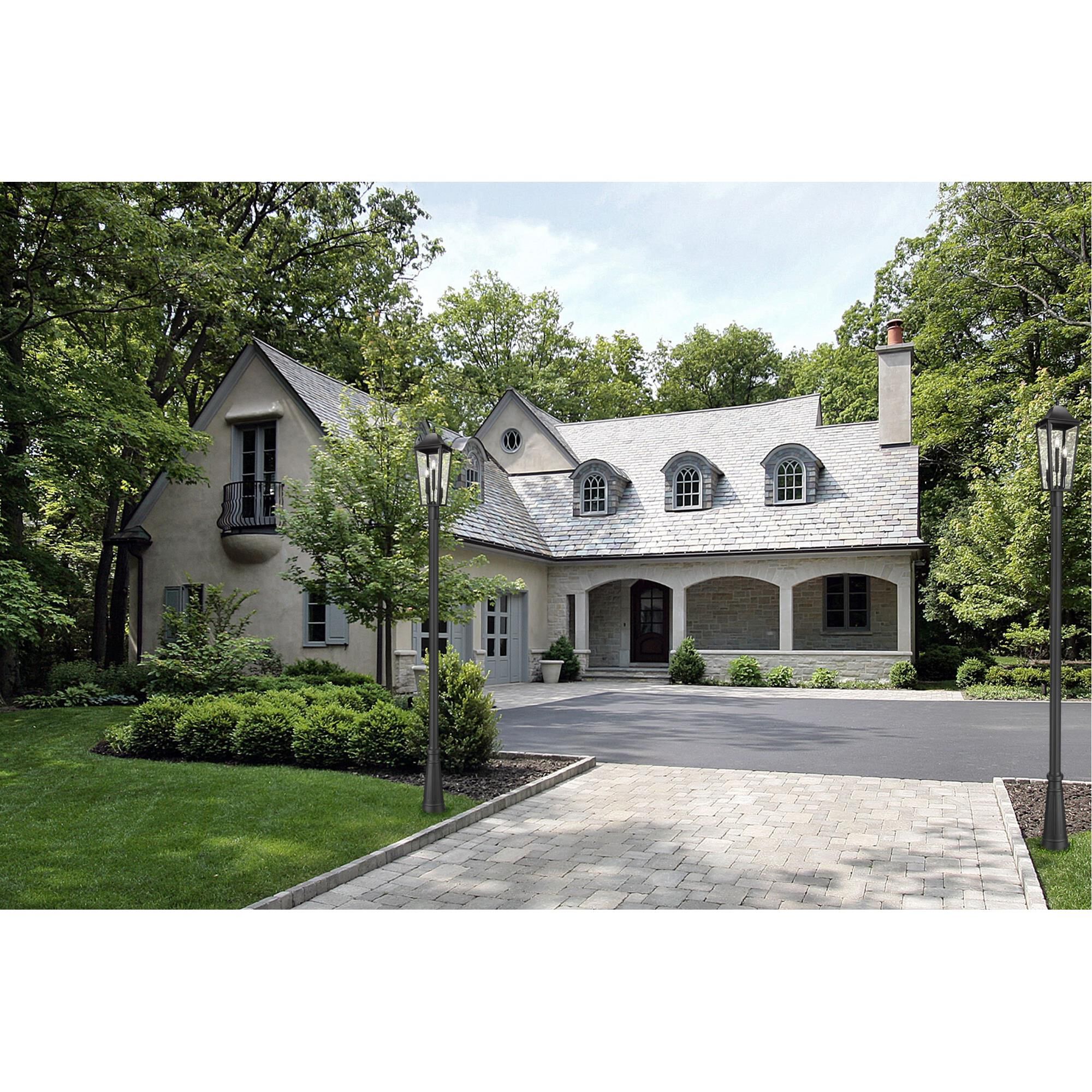 Shown in Black finish and Clear Beveled glass and Clear Beveled shade