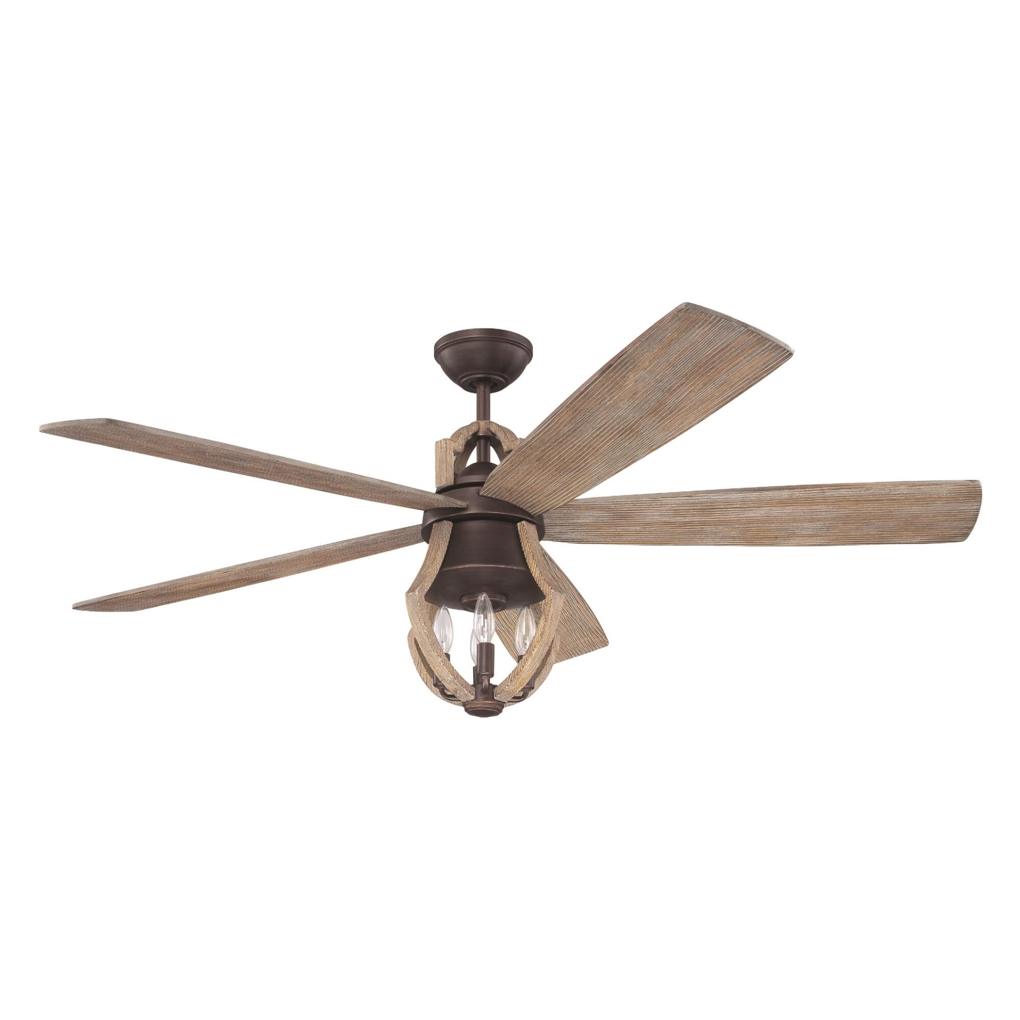 Winton 56 Inch Ceiling Fan with Light Kit by Craftmade